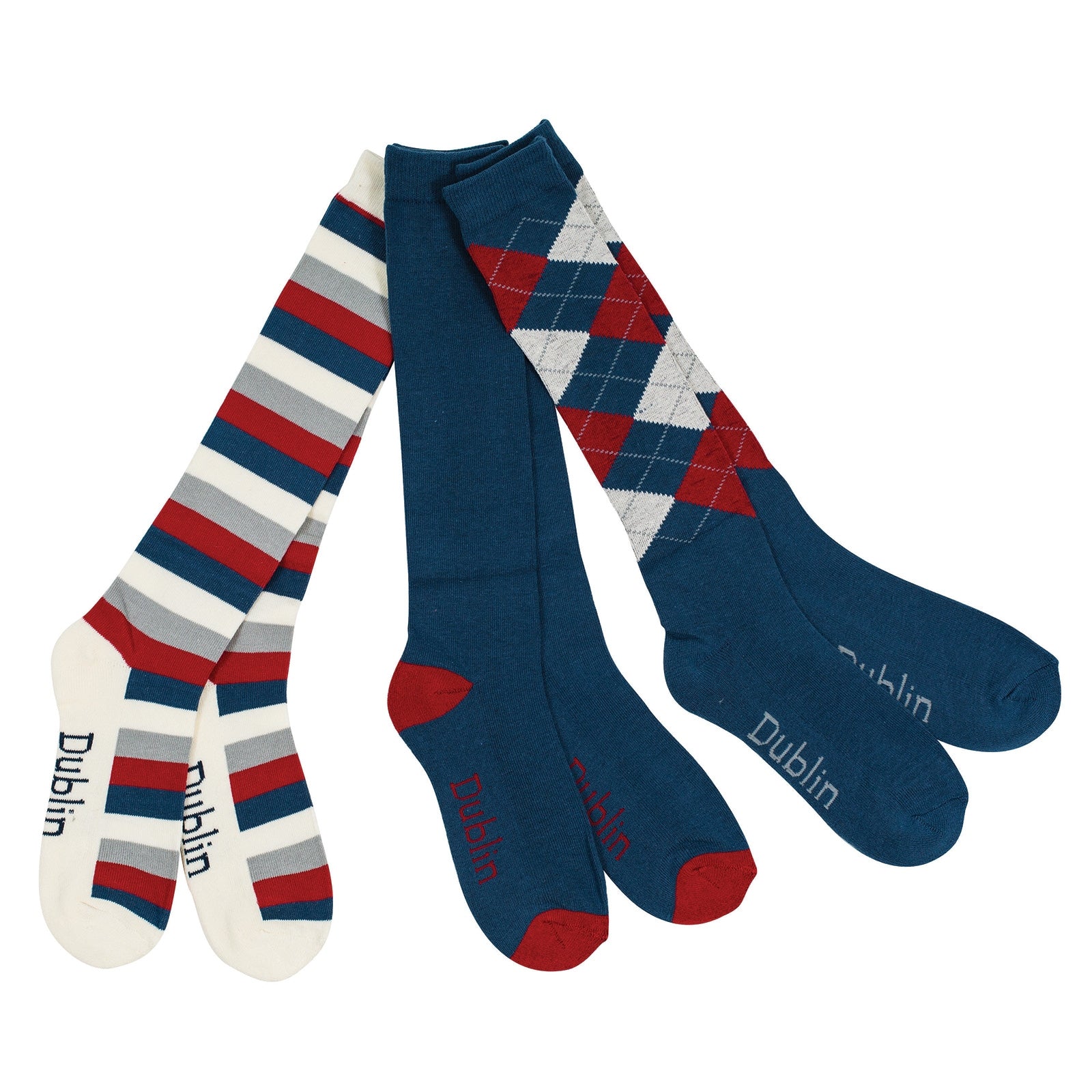 Dublin Socks 3 Pack/ 3 pattern Calzini
