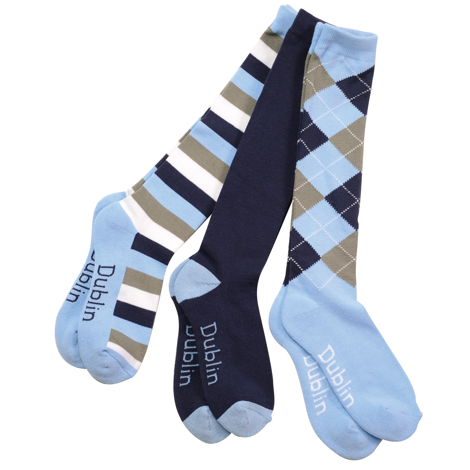 Dublin Socks 3 Pack/ 3 pattern Calzini