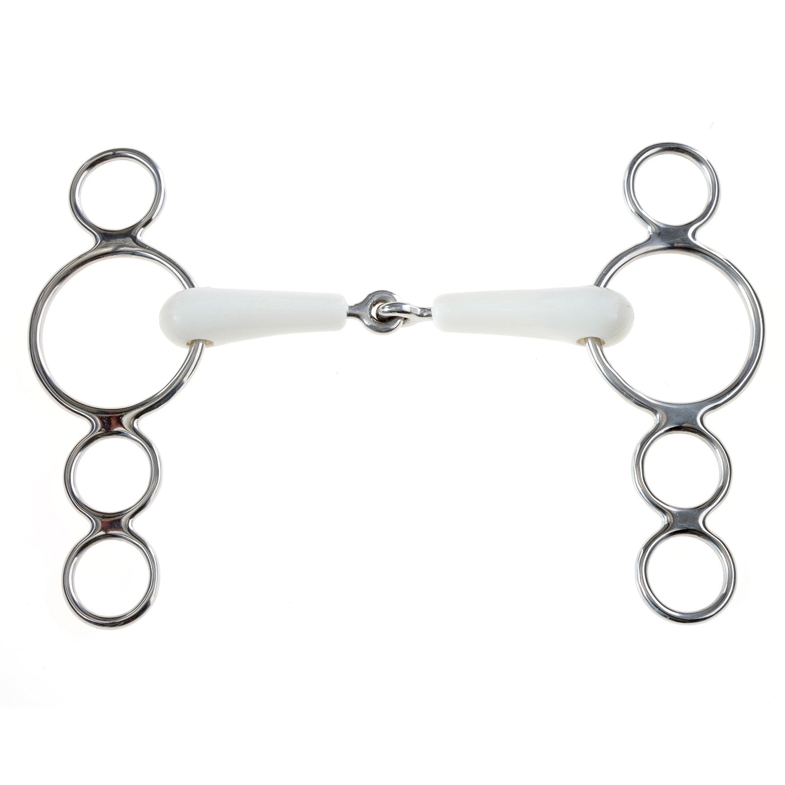 Korsteel Flexi Jointed 3 Ring Dutch Gag Bit Boccaglio