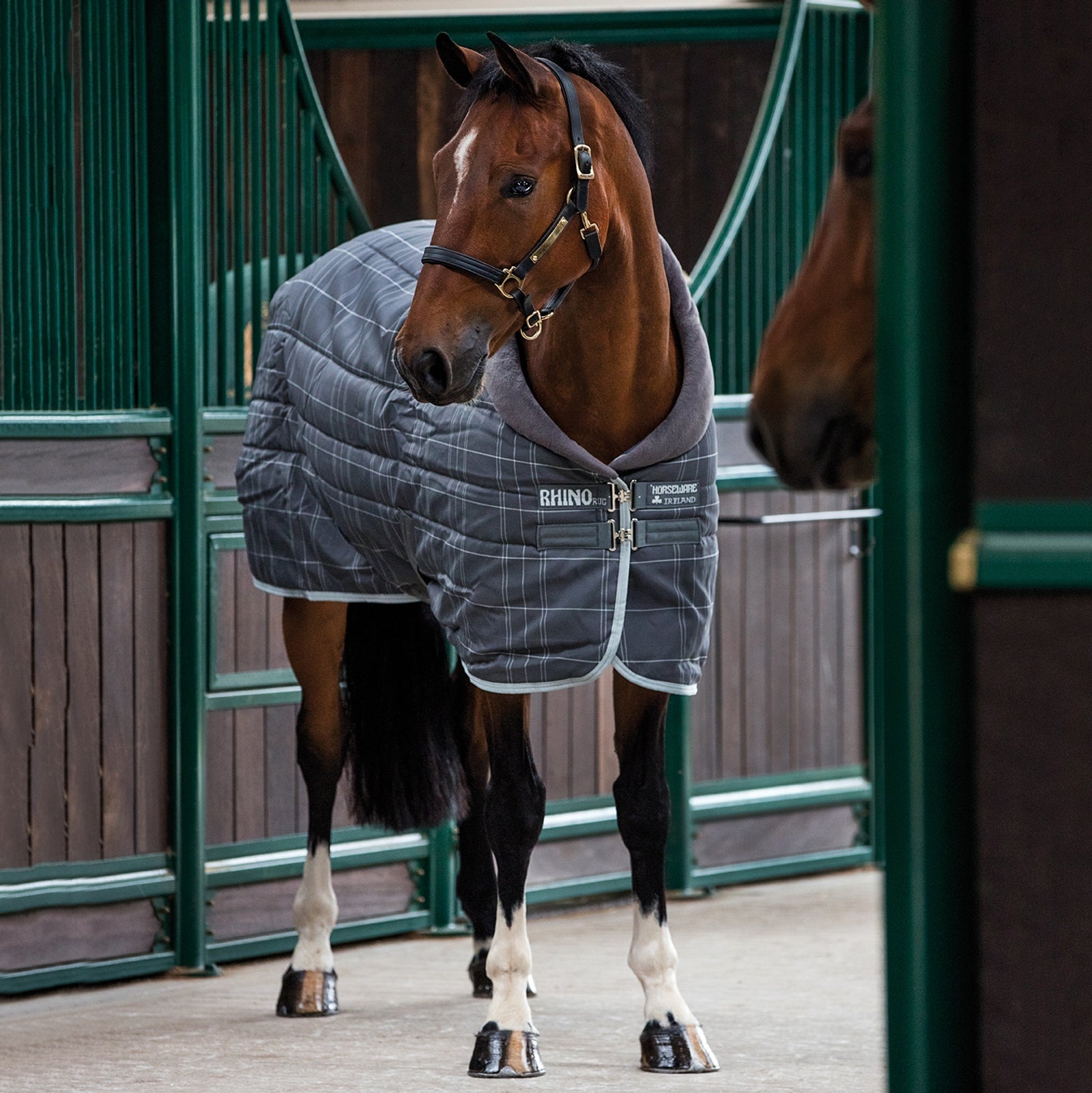 Horseware Rhino Original Coperta da stalla pesante, 450 gr Coperte per cavalli