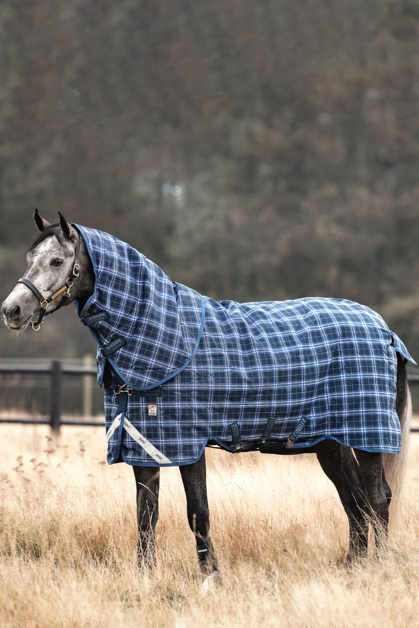 Horseware Rhino Plus Vari-Layer Coperta da turnout con collo rimovibile, 450 gr Coperte per cavalli