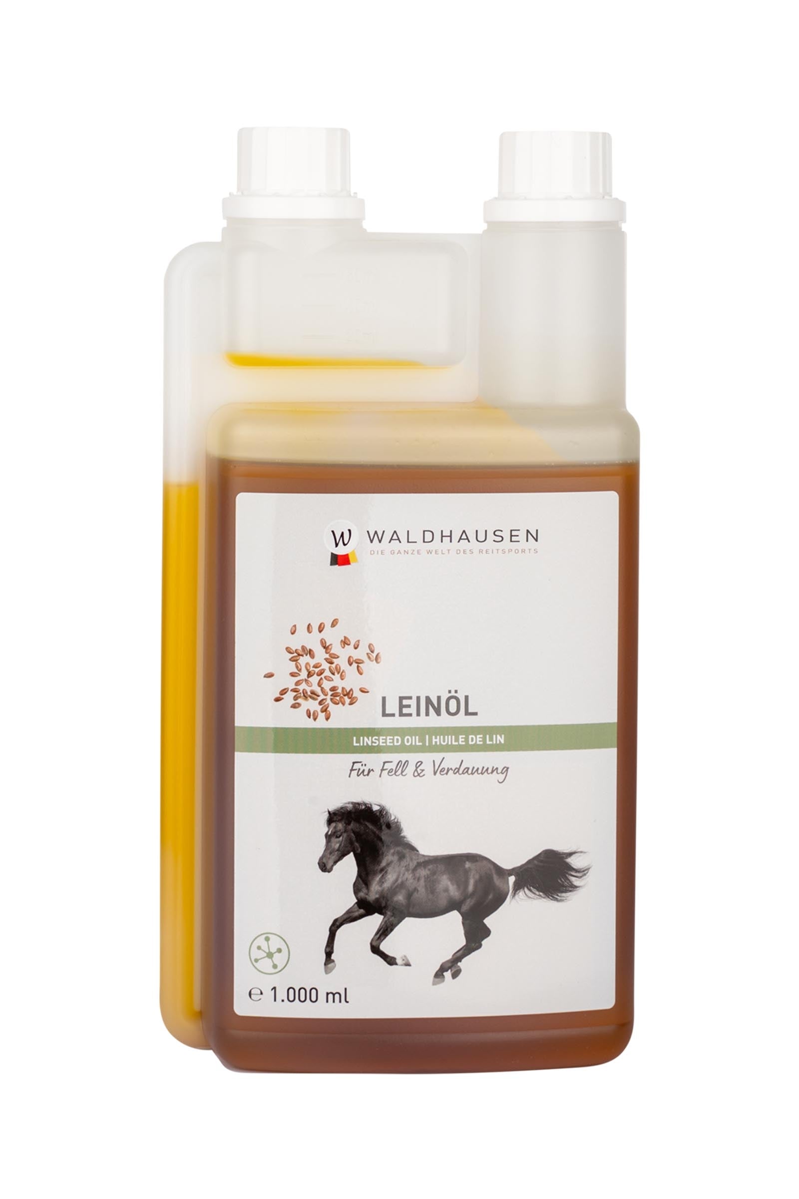 Waldhausen Olio di semi di lino, 1L Horse Feed & Nutrition