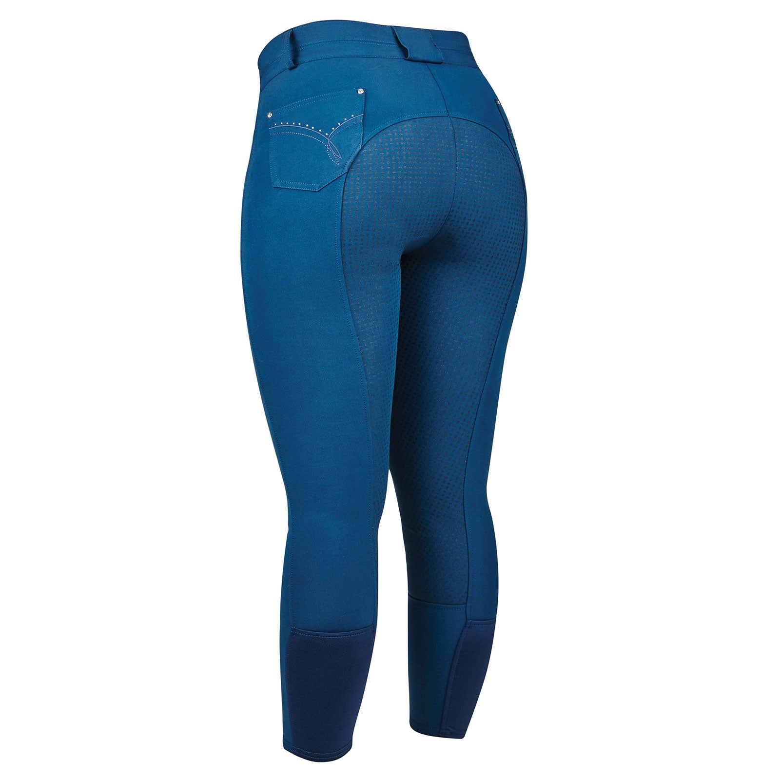 HORZE Leggings Termici Invernali Da Donna Con Tasca Per Cellulare - Pantaloni Da Equitazione Con Grip In Silicone, Vita Media - 2