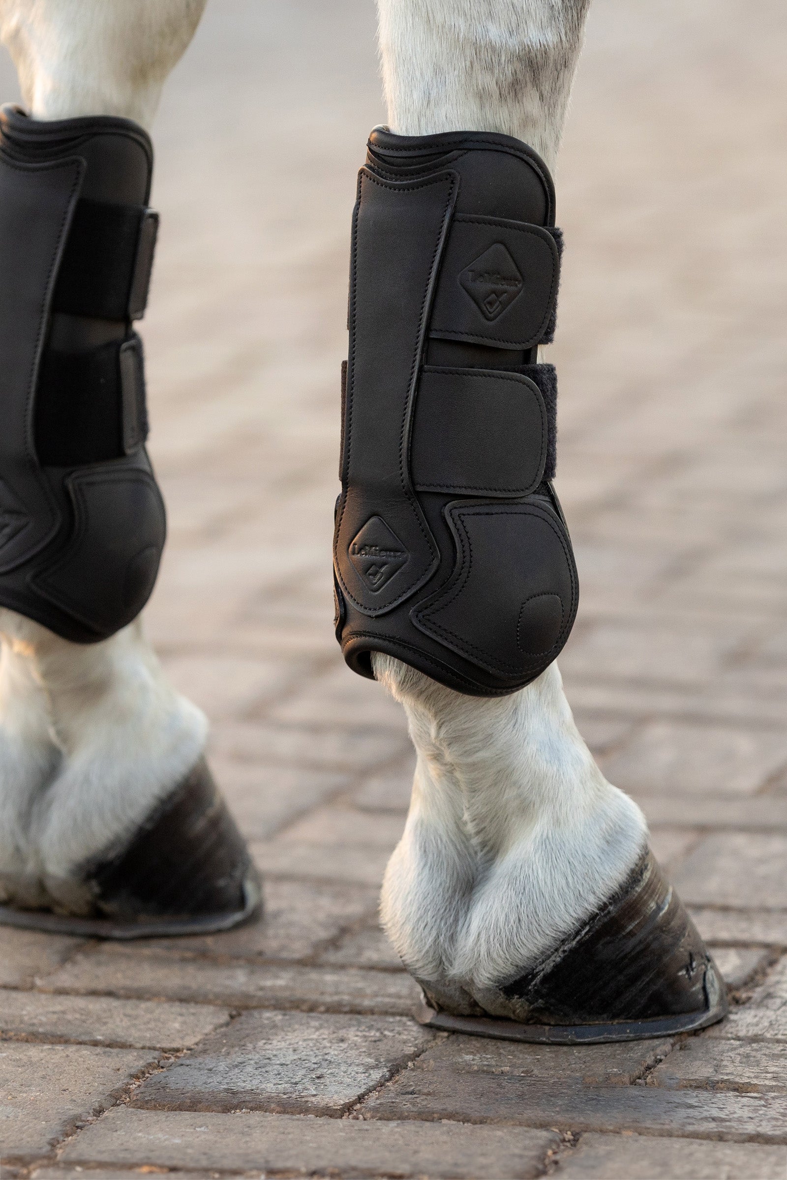 LeMieux Capella Leather Tendon Boots Leg Protection & Hoof Protection for Horses