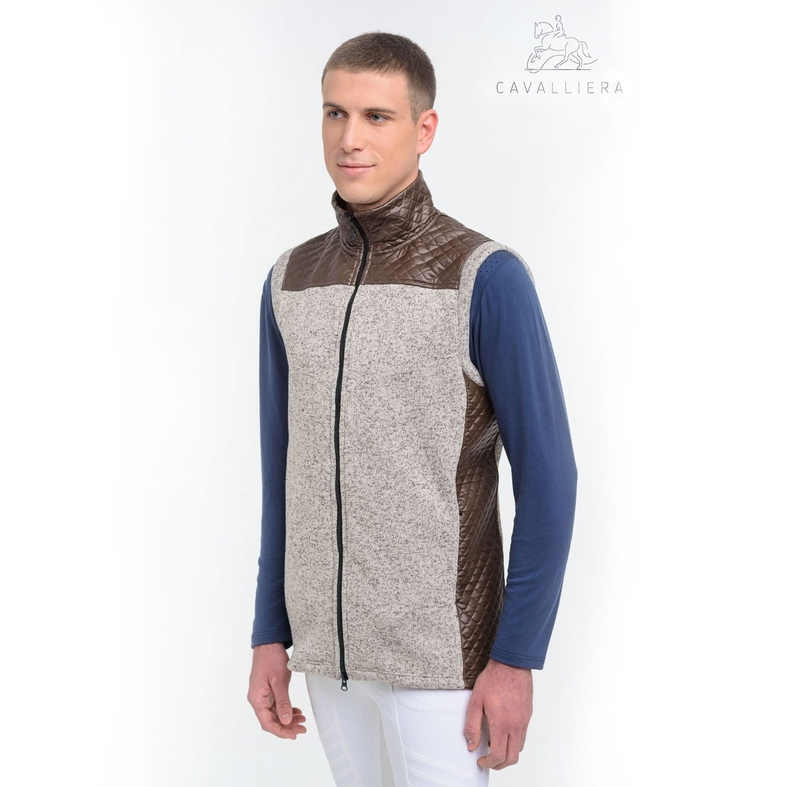 Cavalliera Gilet Equitazione con Inserti Impermeabili Maestà Uomo Abbigliamento da uomo
