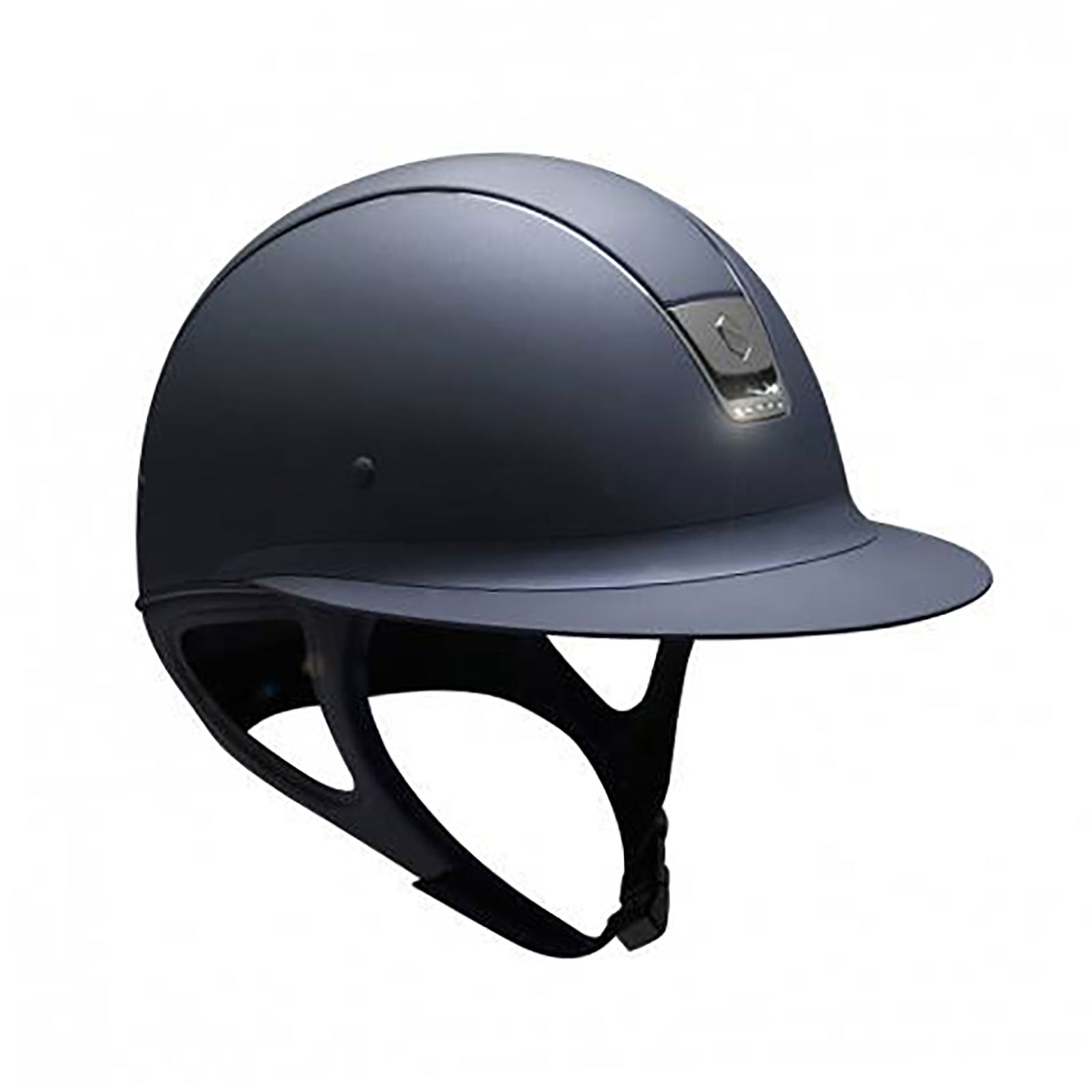 Samshield Casco Miss Shield Shadowmatt, nero cromato con 5 Swarovski (senza fodera) Attrezzatura di sicurezza