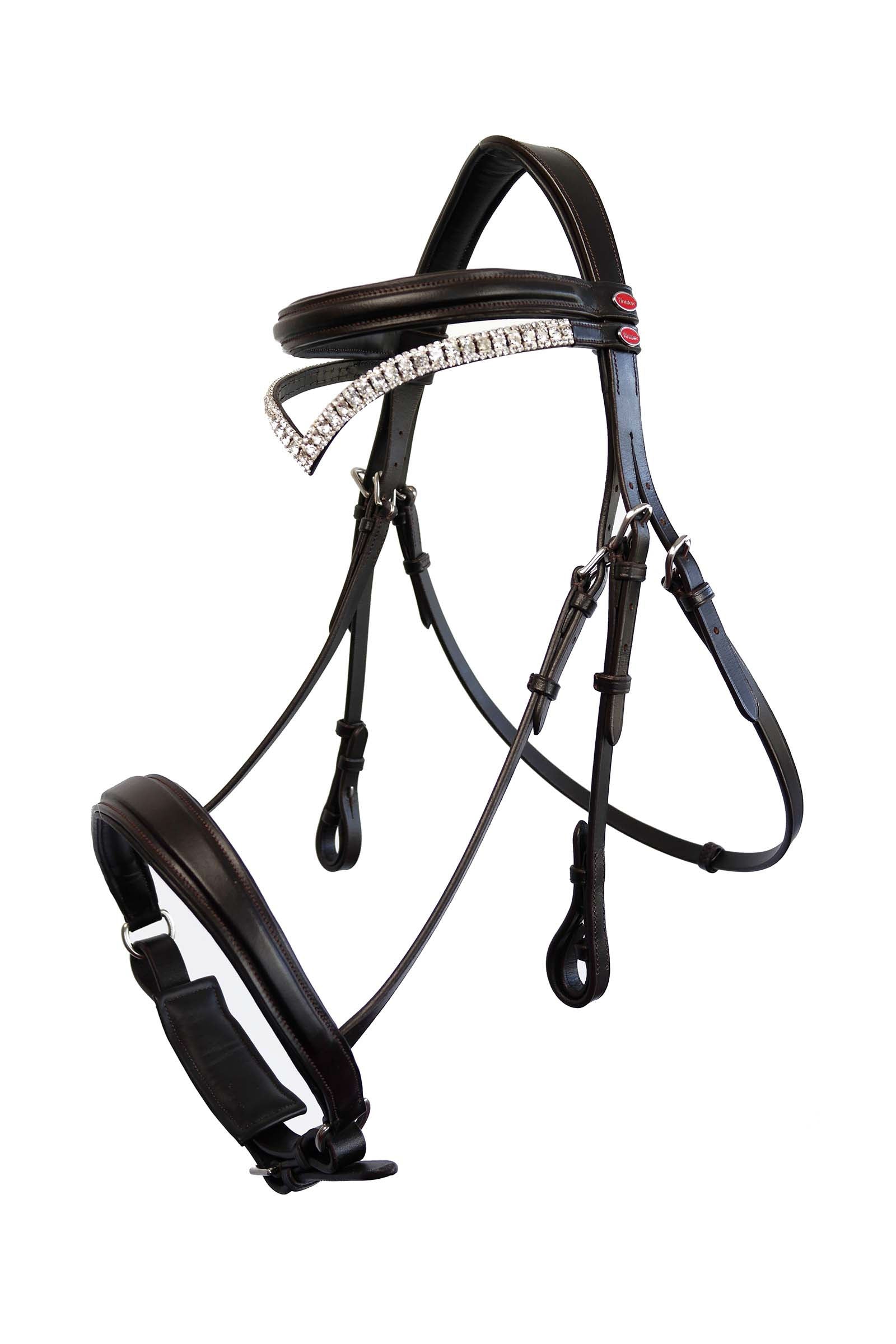 John Whitaker Briglia Snaffle Lynton con fascia di riserva Briglie & redini