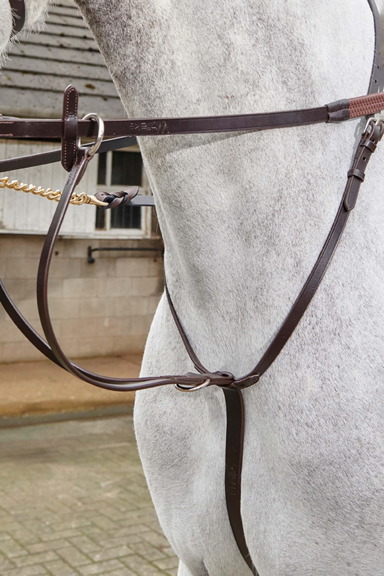 John Whitaker Lynton 5/8" Rubber reins with Dimpled Grip Briglie & redini