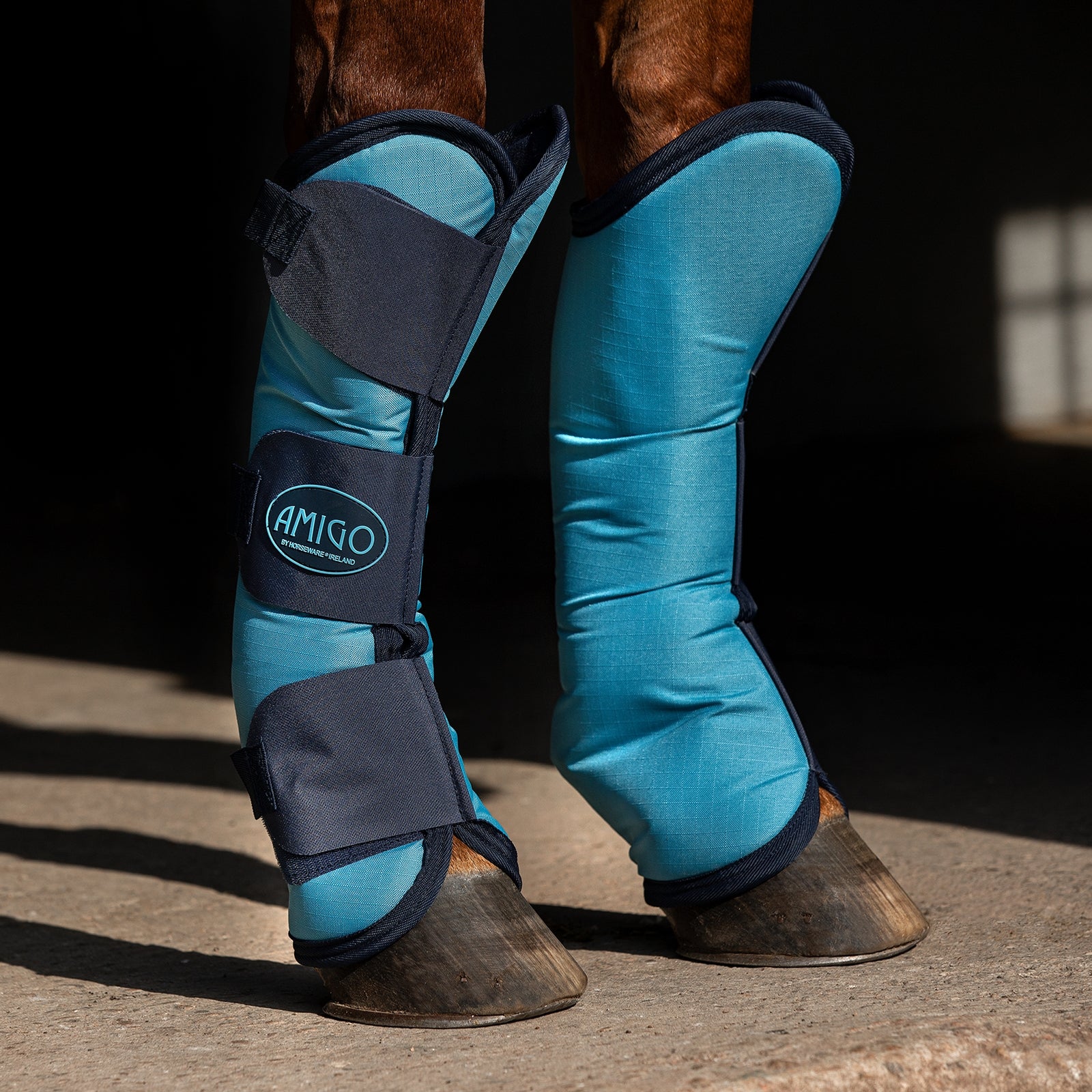 Horseware Amigo Stivali da viaggio in ripstop, set da 4 Leg Protection & Hoof Protection for Horses