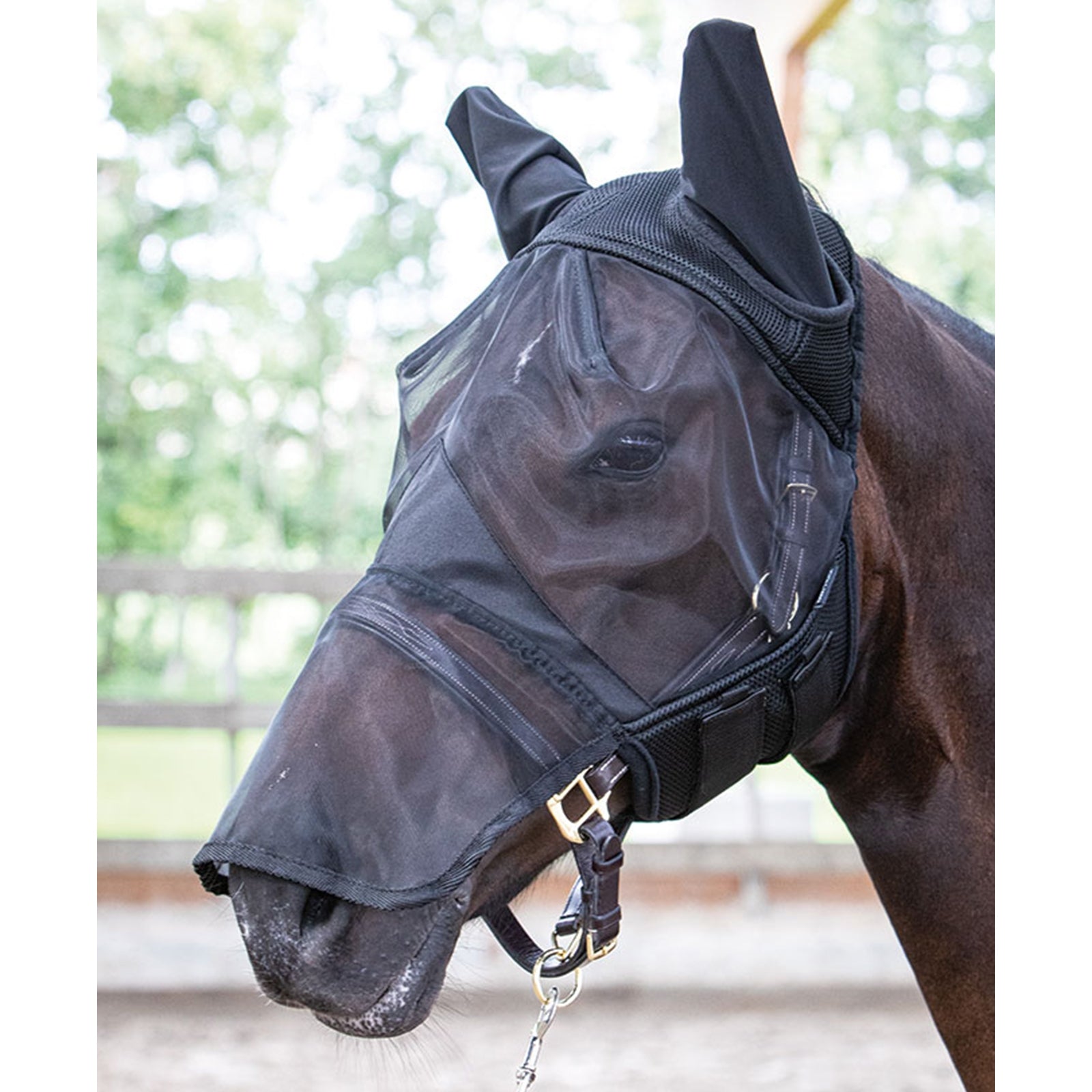 Harry's Horse Fly Mask Flyshield with Nose Antifly Protection for Horses