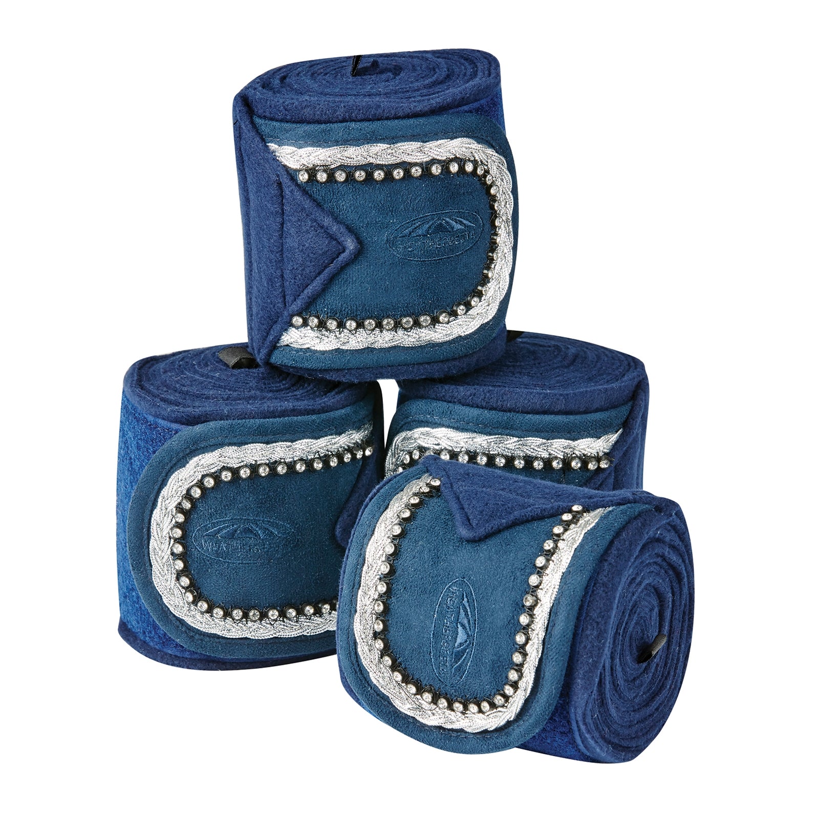 Weatherbeeta Fleece Bling Bandage 3.5m (4 pezzi/set) Leg & Hoof Protection