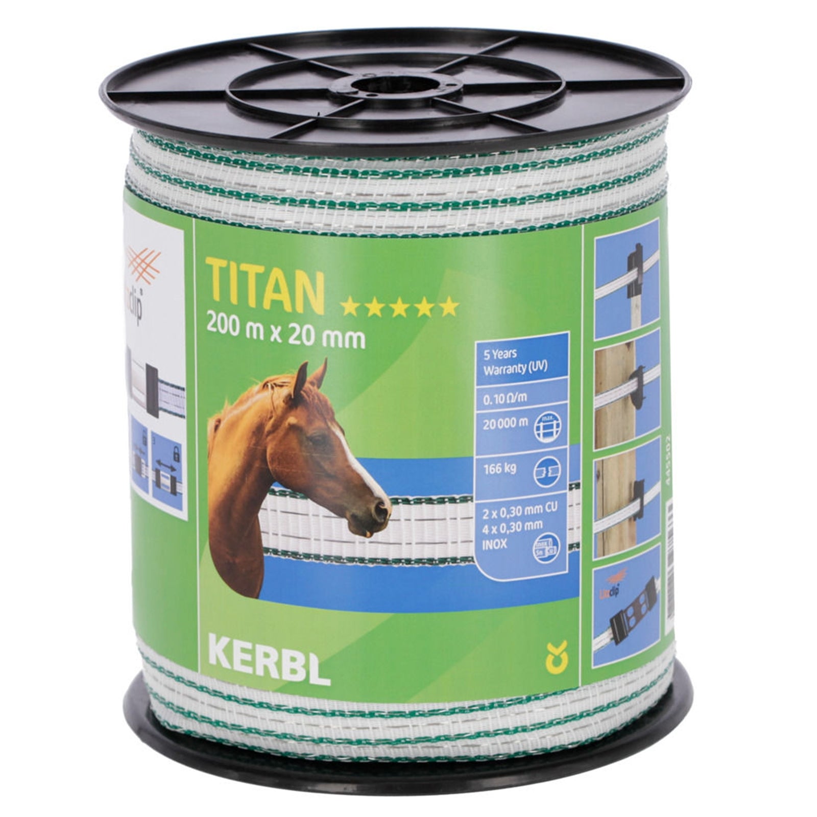 Kerbl Nastro per scherma Titan 20mm Forniture di difesa