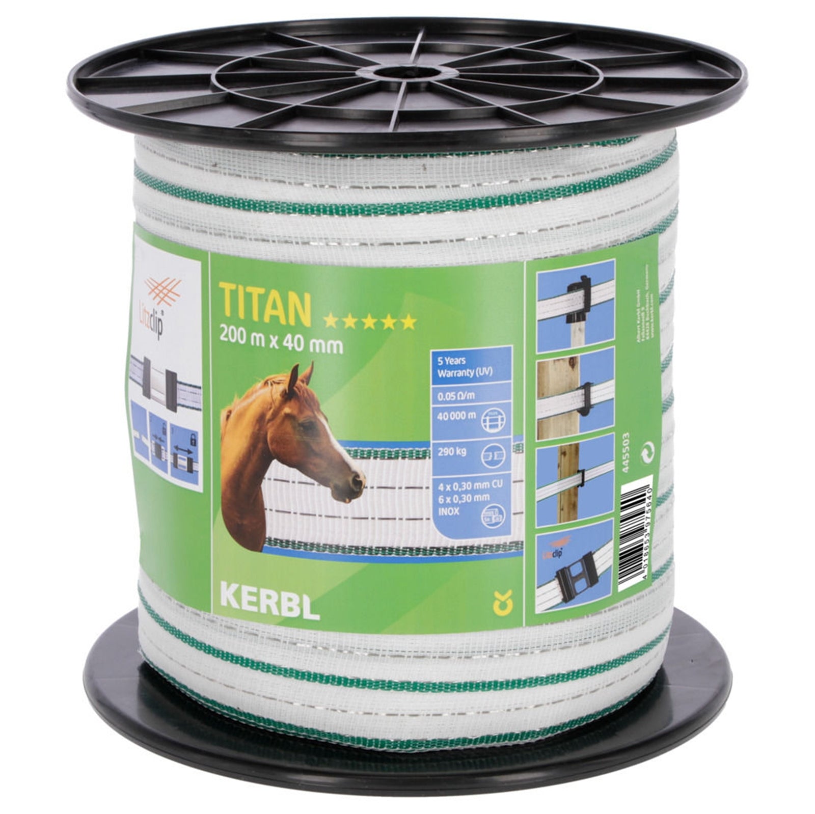 Kerbl Nastro per scherma Titan 40mm Forniture di difesa