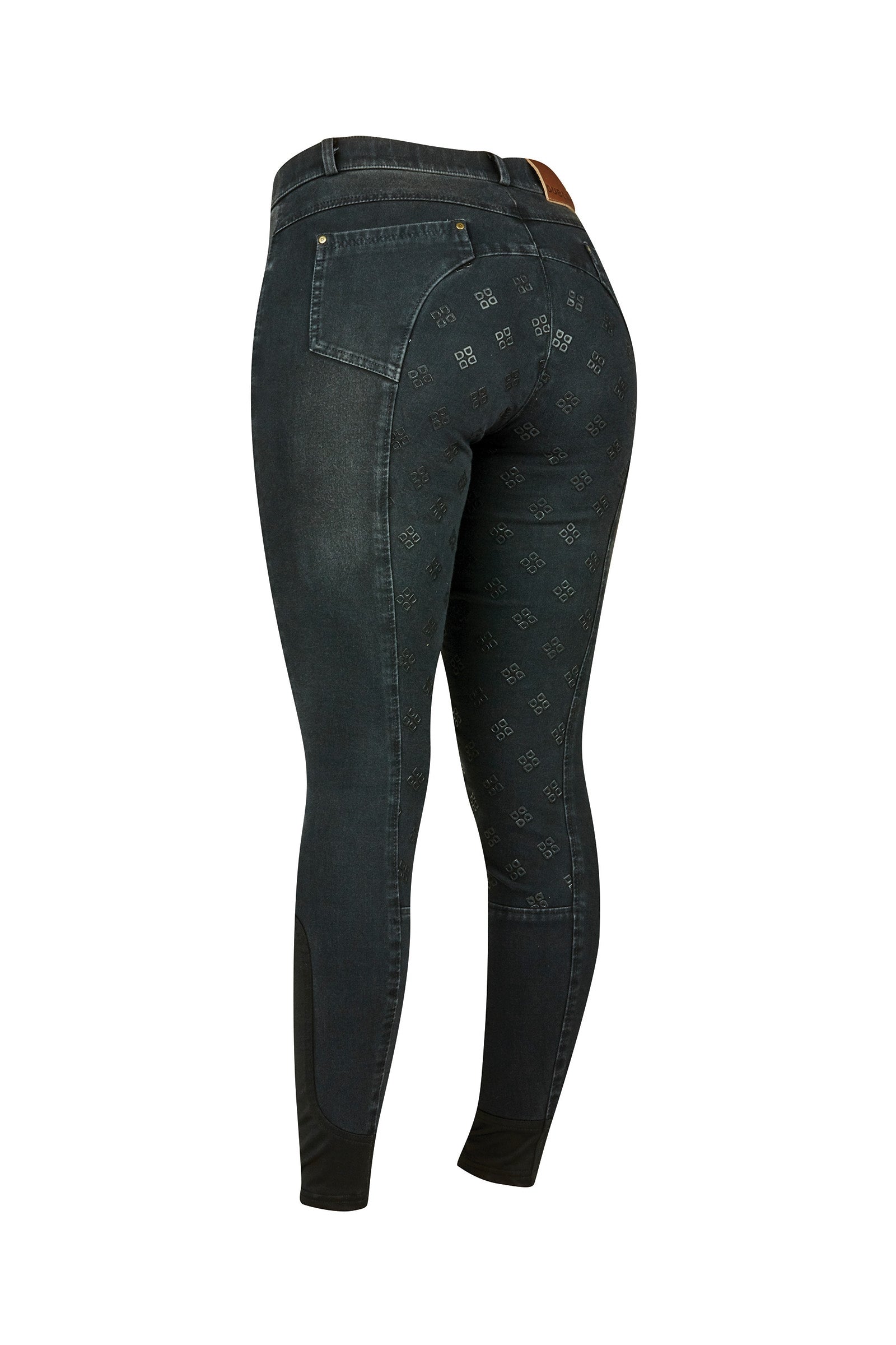 Dublin Shona Pantaloni da equitazione in denim con full seat stampato in silicone, per donna Womens Breeches