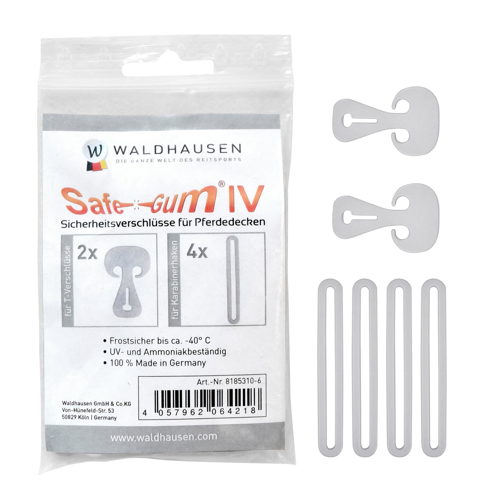 Waldhausen Safe-Gum (Set di 6) Coperte per cavalli
