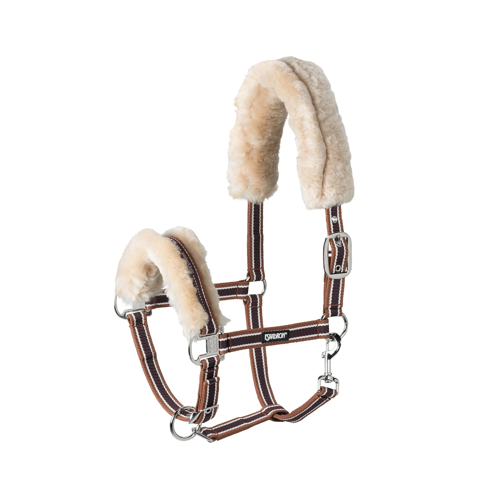 Eskadron Capezza con fibbia ad ardiglione in pelle di agnello Cavezze e guinsagli