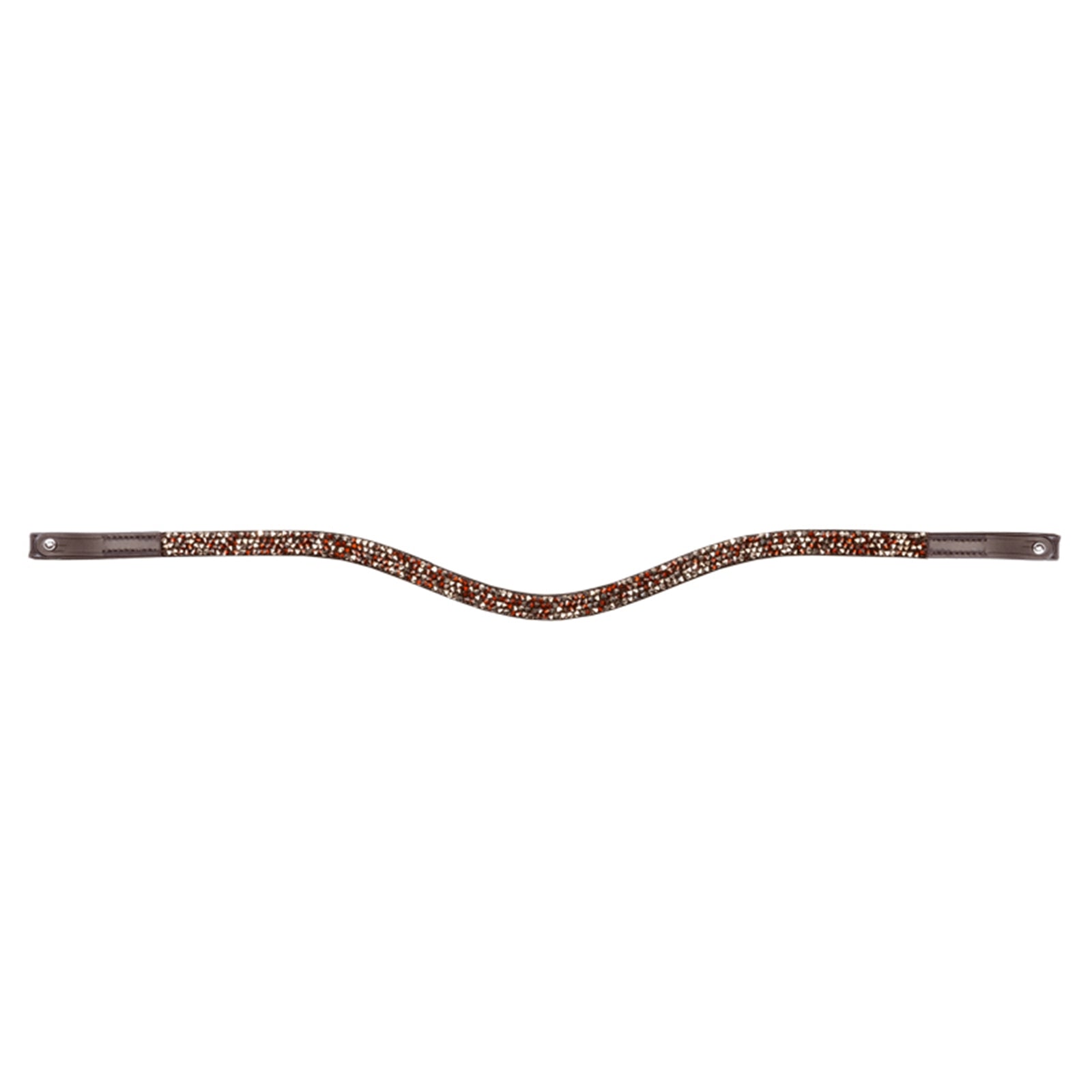 Kavalkade Button Coffee Browband Briglie & redini