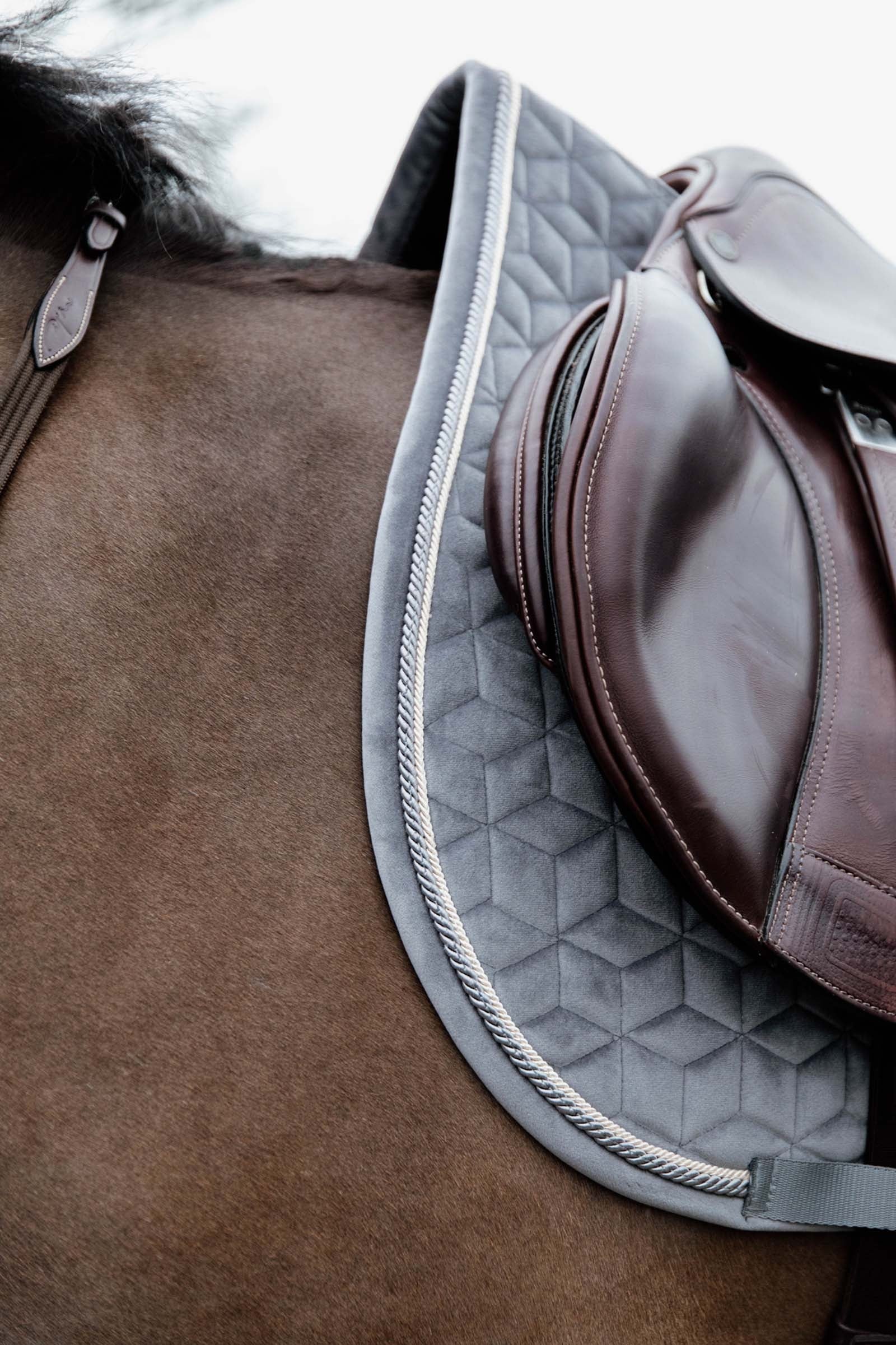 Kentucky Horsewear Velvet Basic Jumping Saddle Pad Saddle Pads