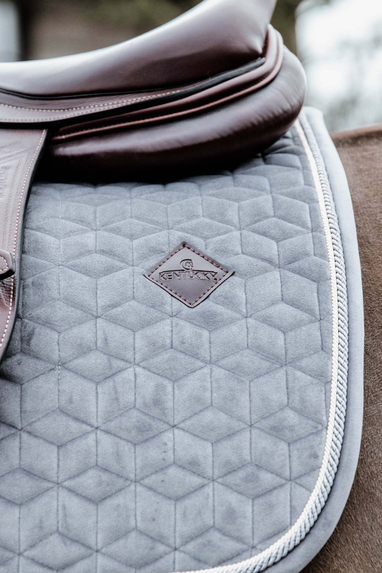 Kentucky Horsewear Velvet Basic Jumping Saddle Pad Saddle Pads