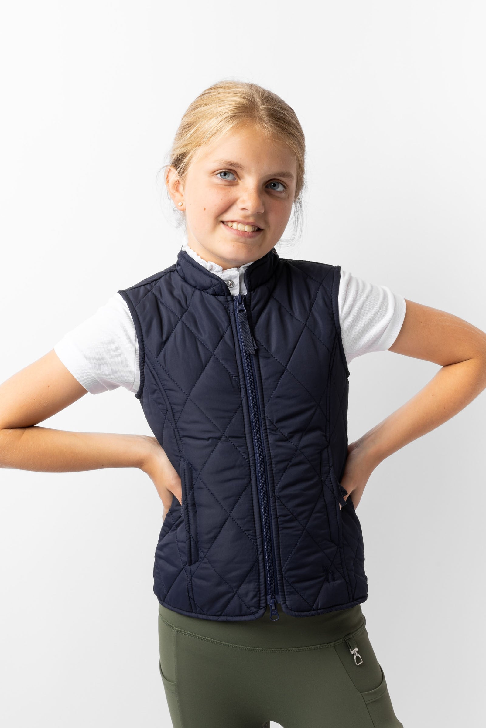 Horze Gilet trapuntato classico da bambini Abbigliamento per bambini