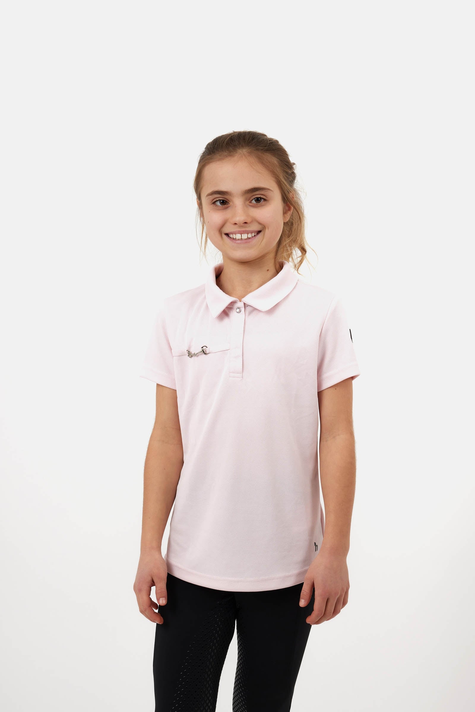Horze Young Rider Denise Camicia polo funzionale a maniche corte Abbigliamento per bambini