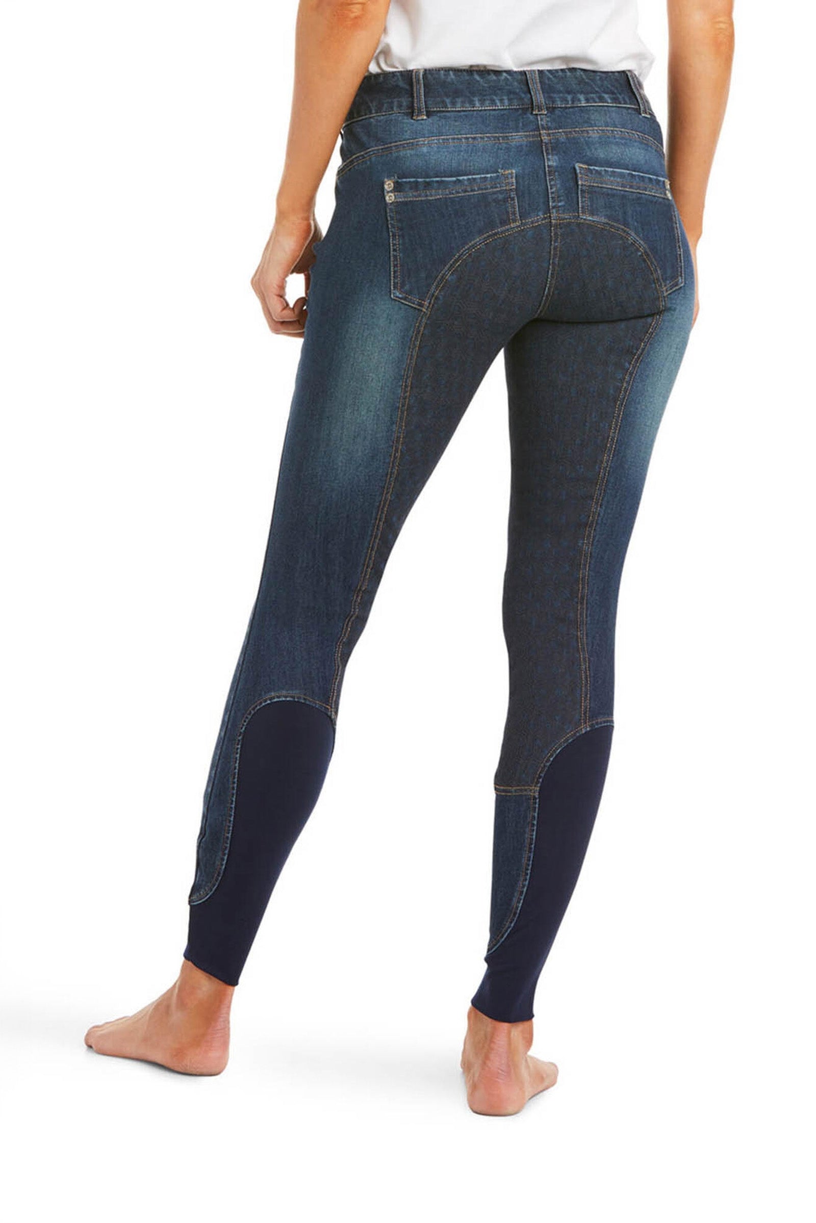 Ariat Halo Denim pantaloni da equitazione con full seat da donna Womens Breeches