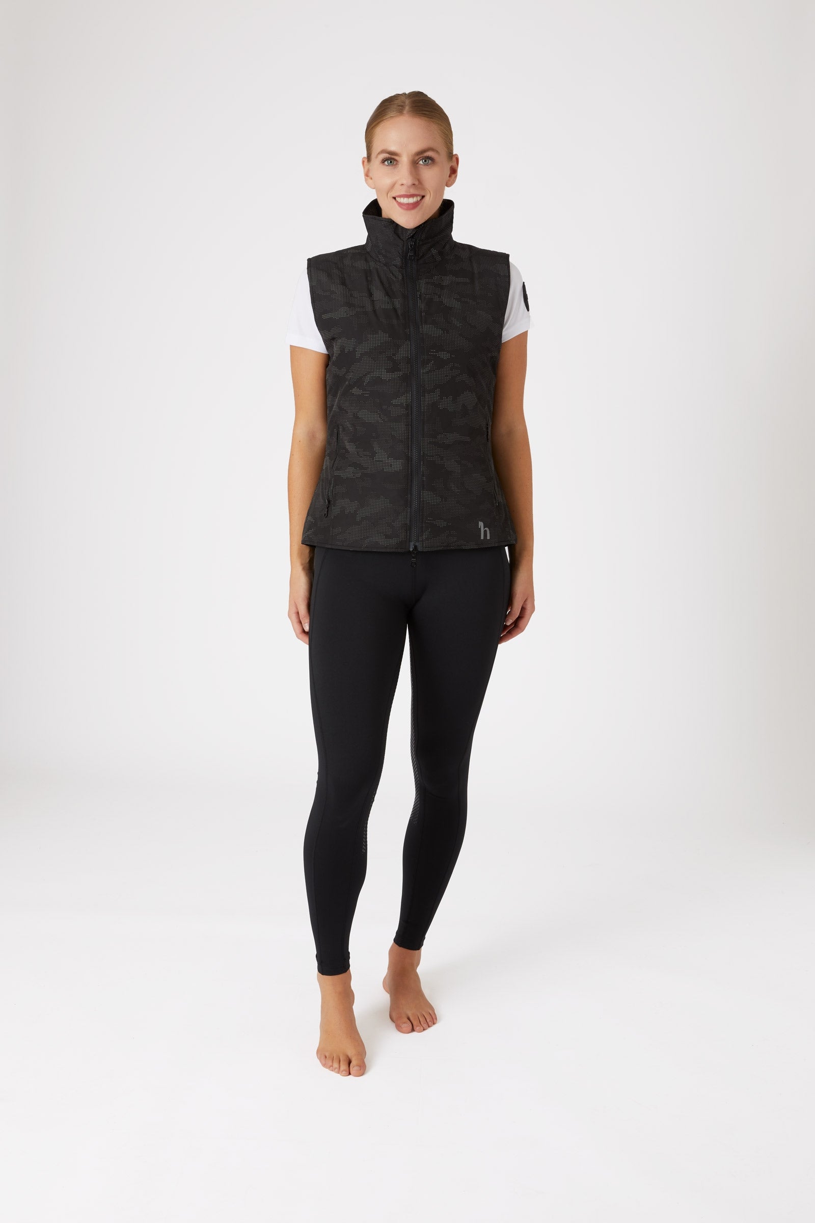 Horze Camo Luminox Reflective Women's Riding Vest Women’s Riding Clothing