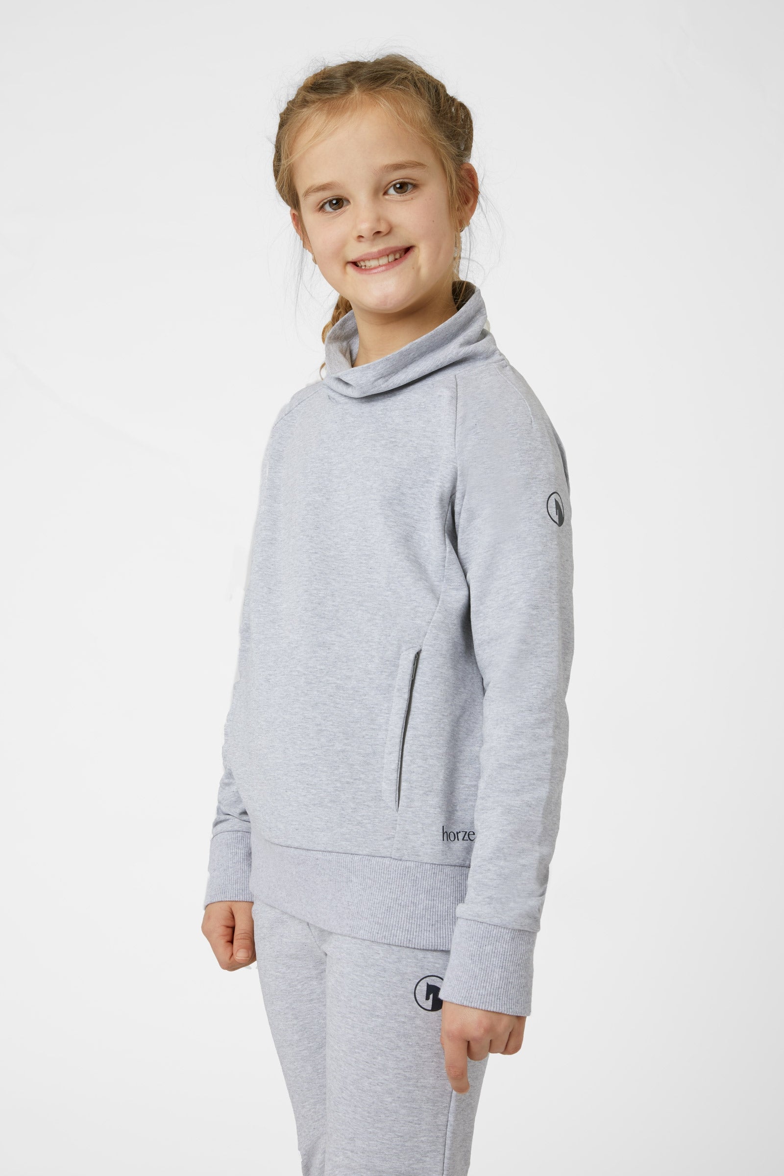 Horze Emmie Felpa in cotone biologico per bambini Abbigliamento per bambini