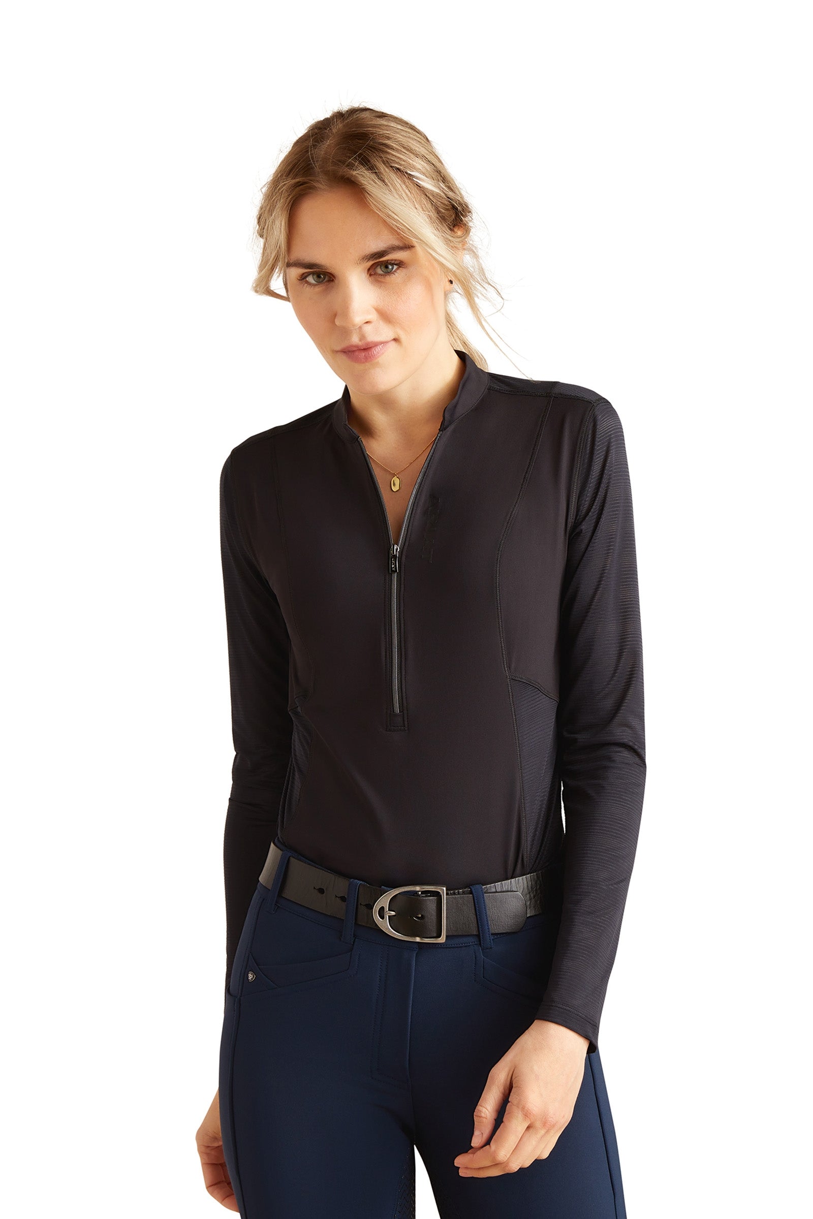 Ariat Breathe maglia tecnica da donna a maniche lunghe con 1/4 zip Abbigliamento da donna