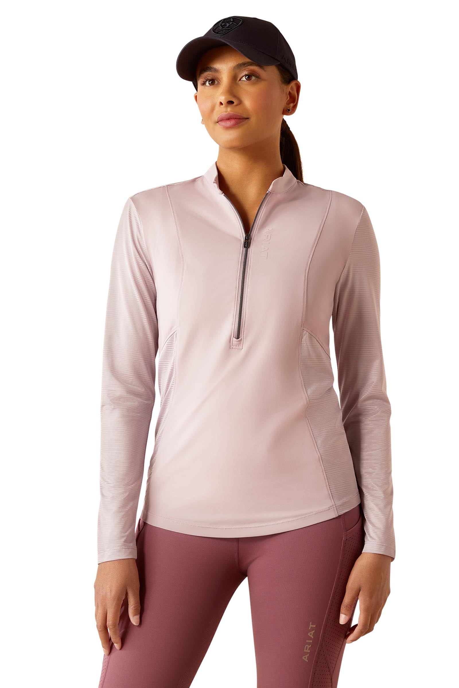 Ariat Breathe maglia tecnica da donna a maniche lunghe con 1/4 zip Abbigliamento da donna