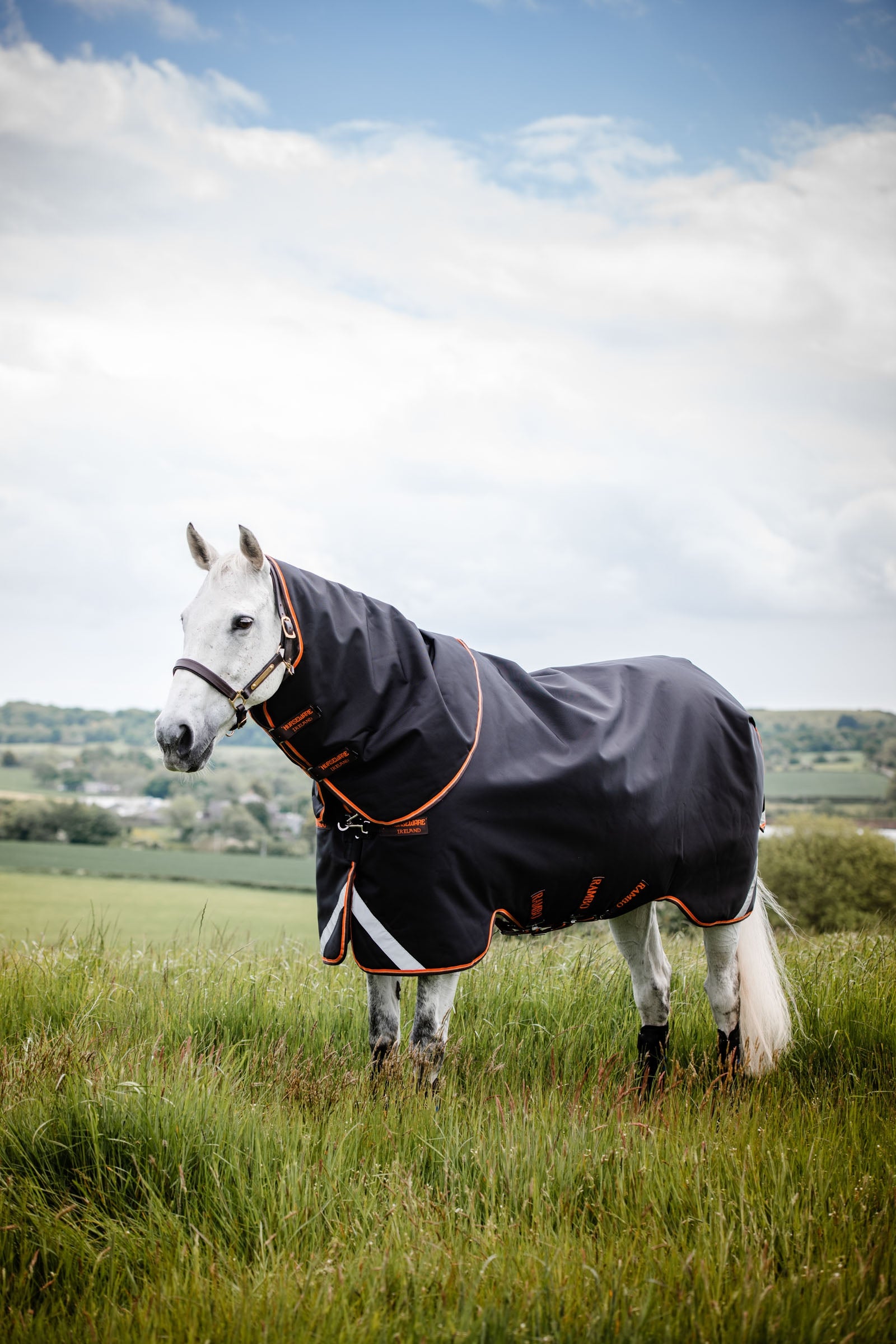 Horseware New Rambo Supreme Turnout incl. Detachable Hood, 200g Coperte per cavalli