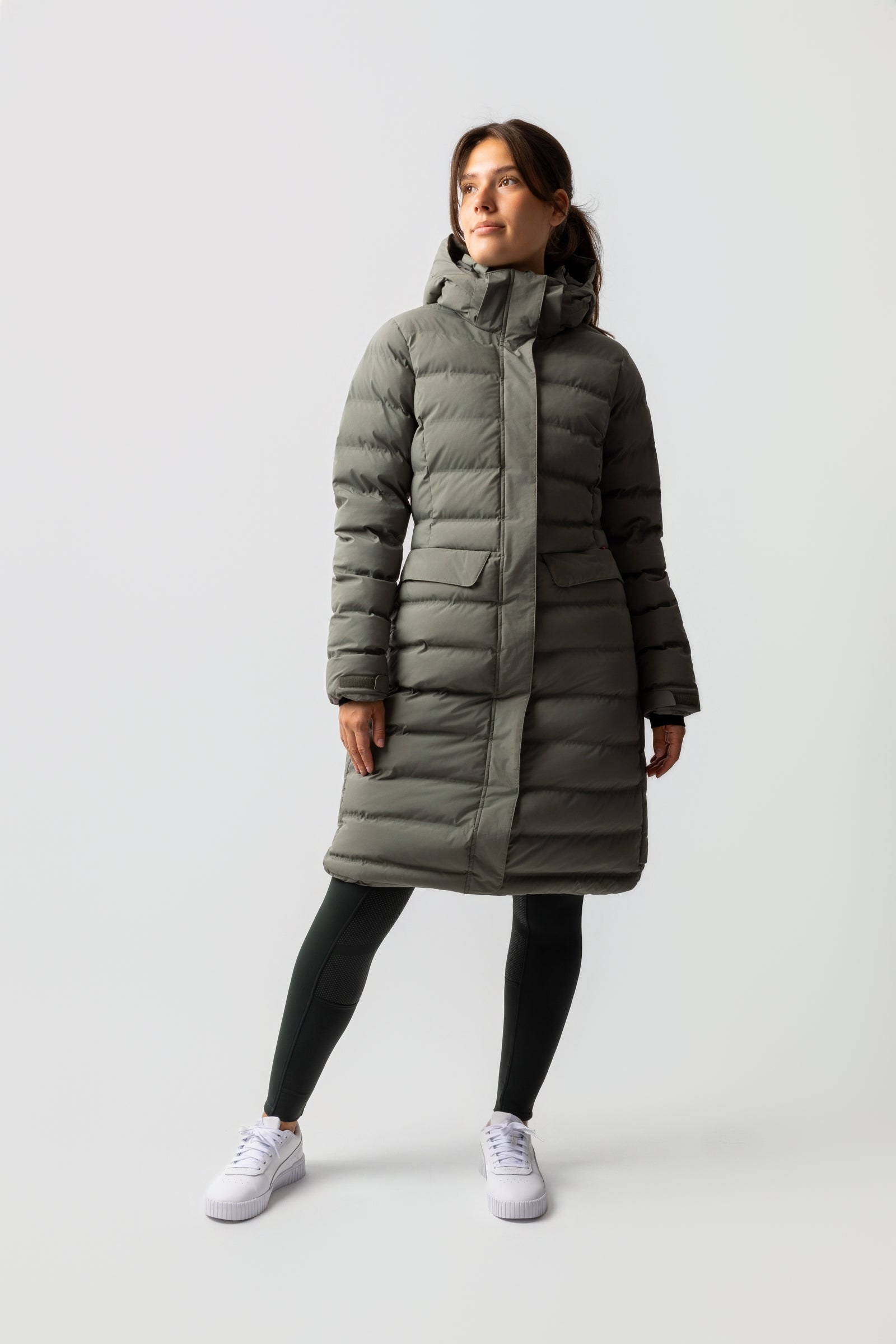 B Vertigo Celeste Giacca parka impermeabile da donna Abbigliamento da donna