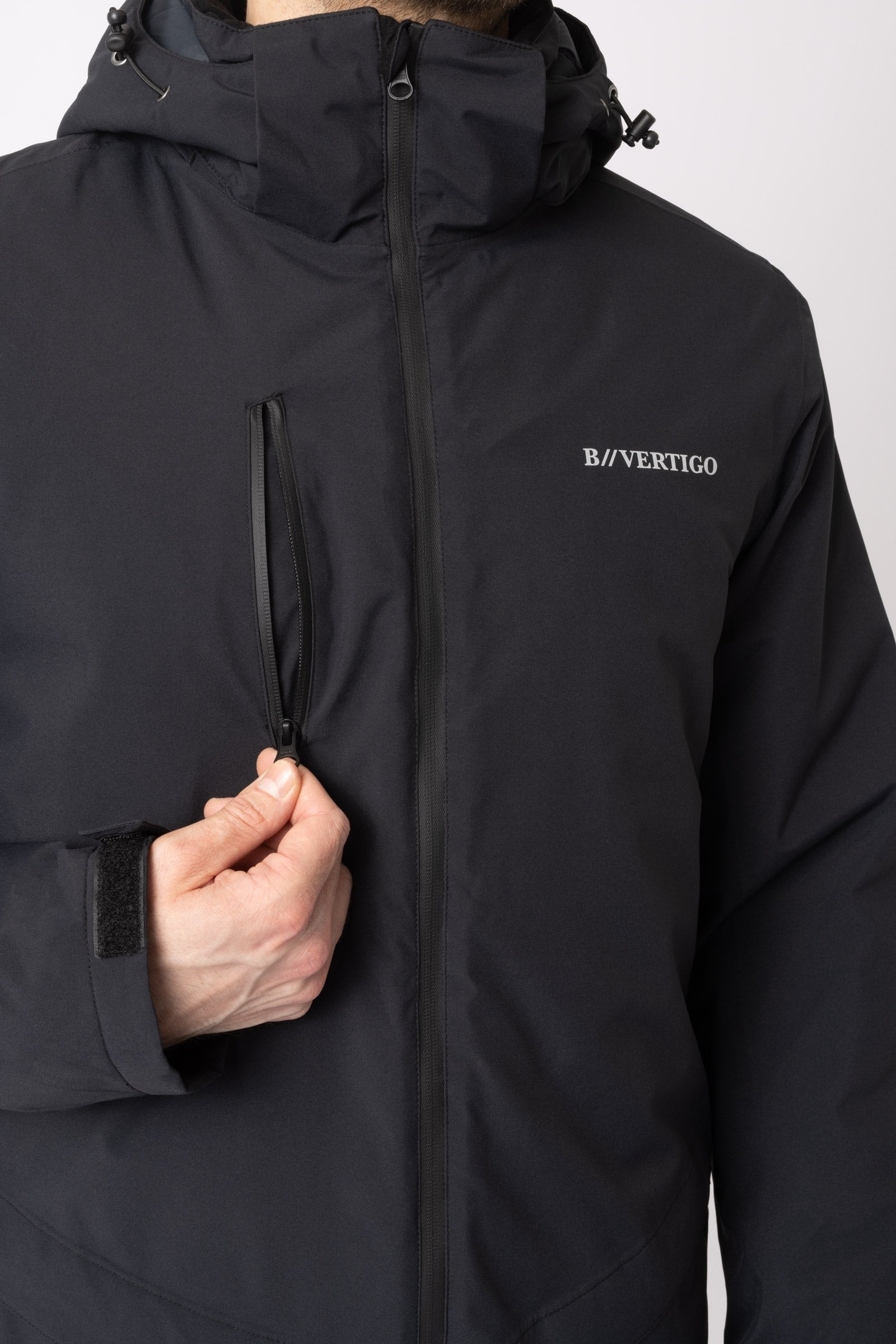 B Vertigo Milo Men's Waterproof Parka Riding Jacket Mens Riding Clothing