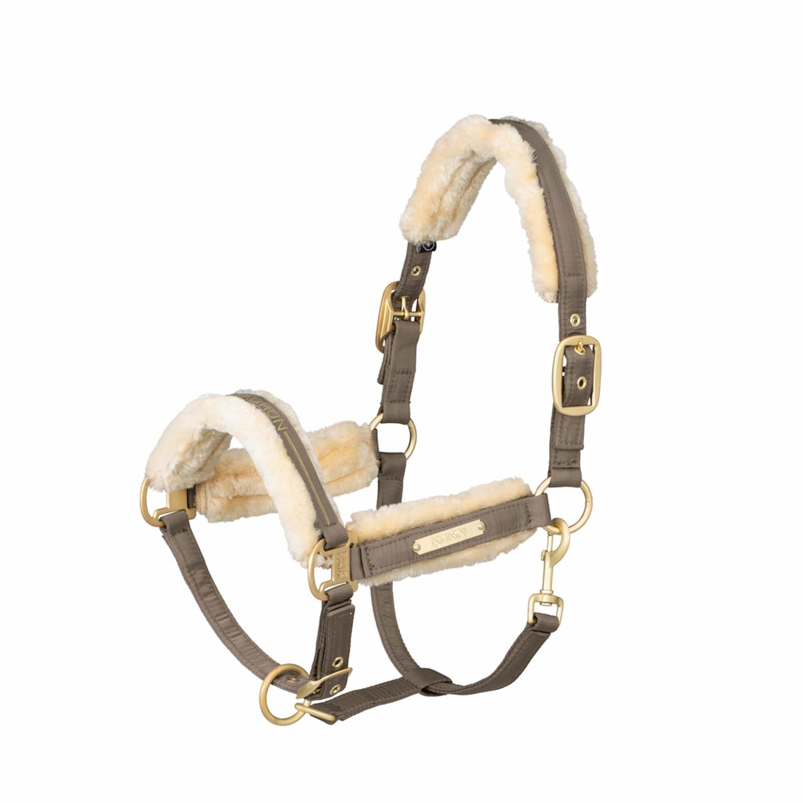Eskadron Heritage AW21 Capezza satinata con doppia spilla e pelliccia ecologica Cavezze e guinsagli