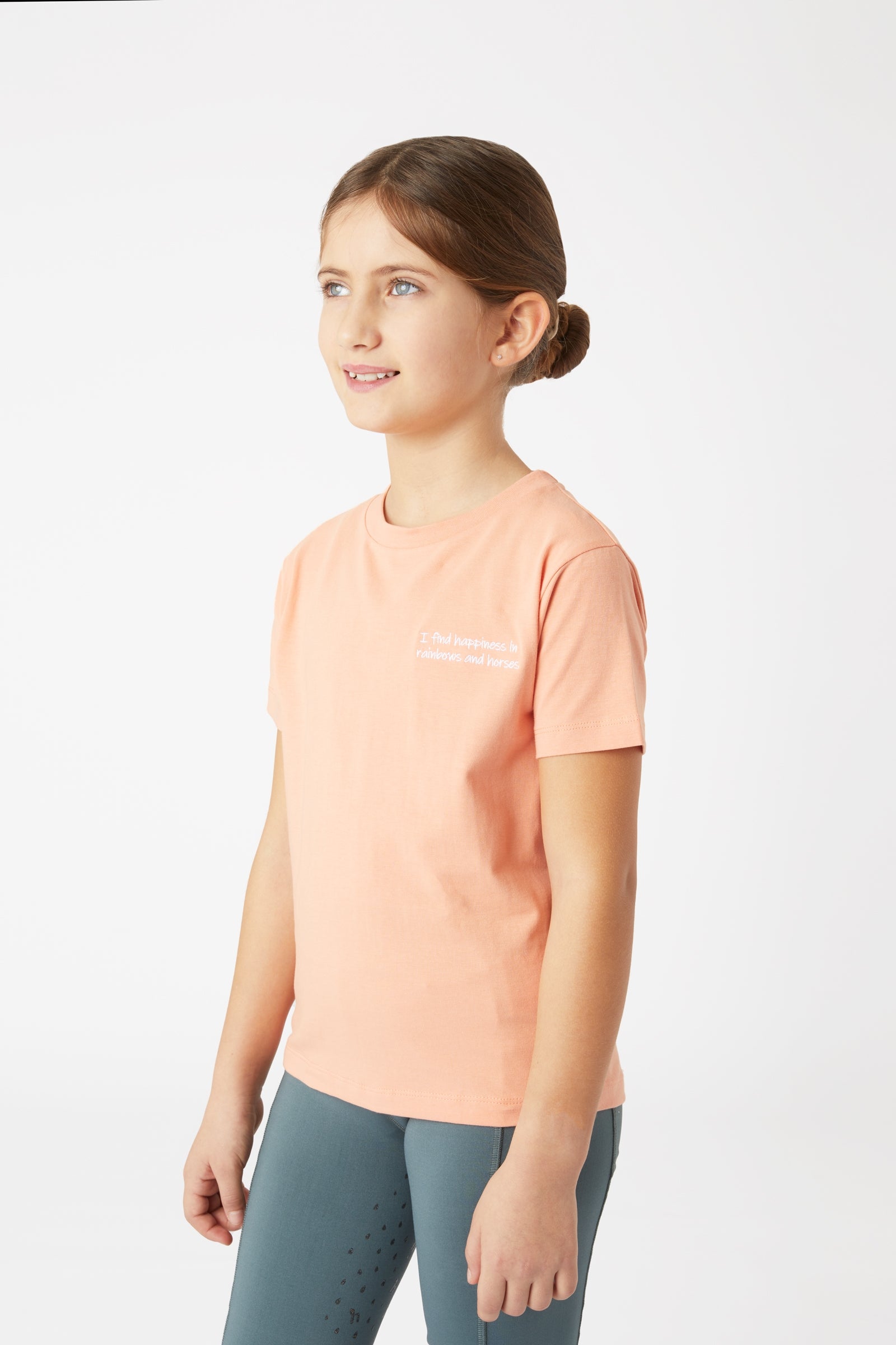 Horze Calina T-shirt con ricamo per bambini Abbigliamento per bambini