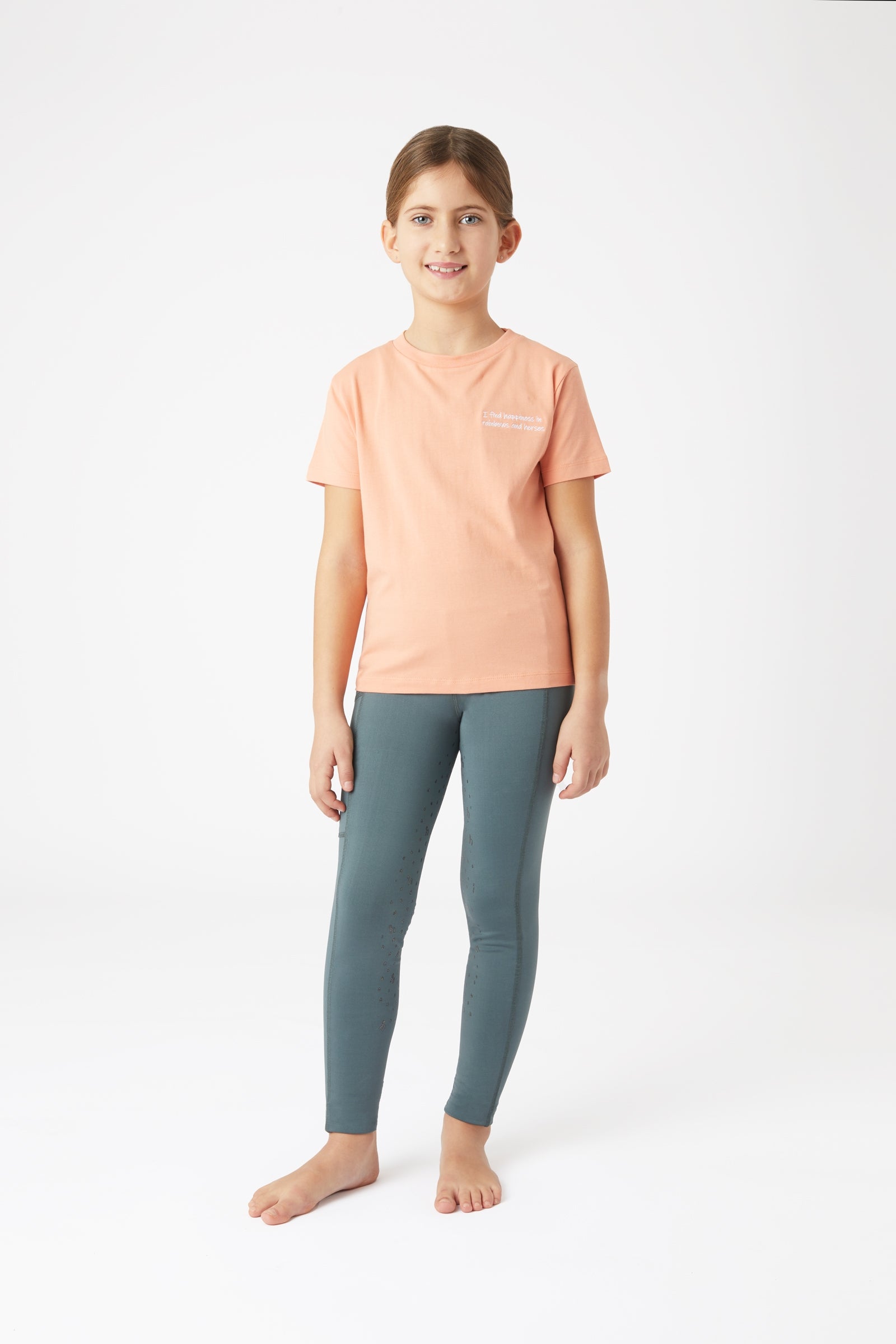 Horze Calina Kids' T-Shirt with Embroidery Kids Apparel