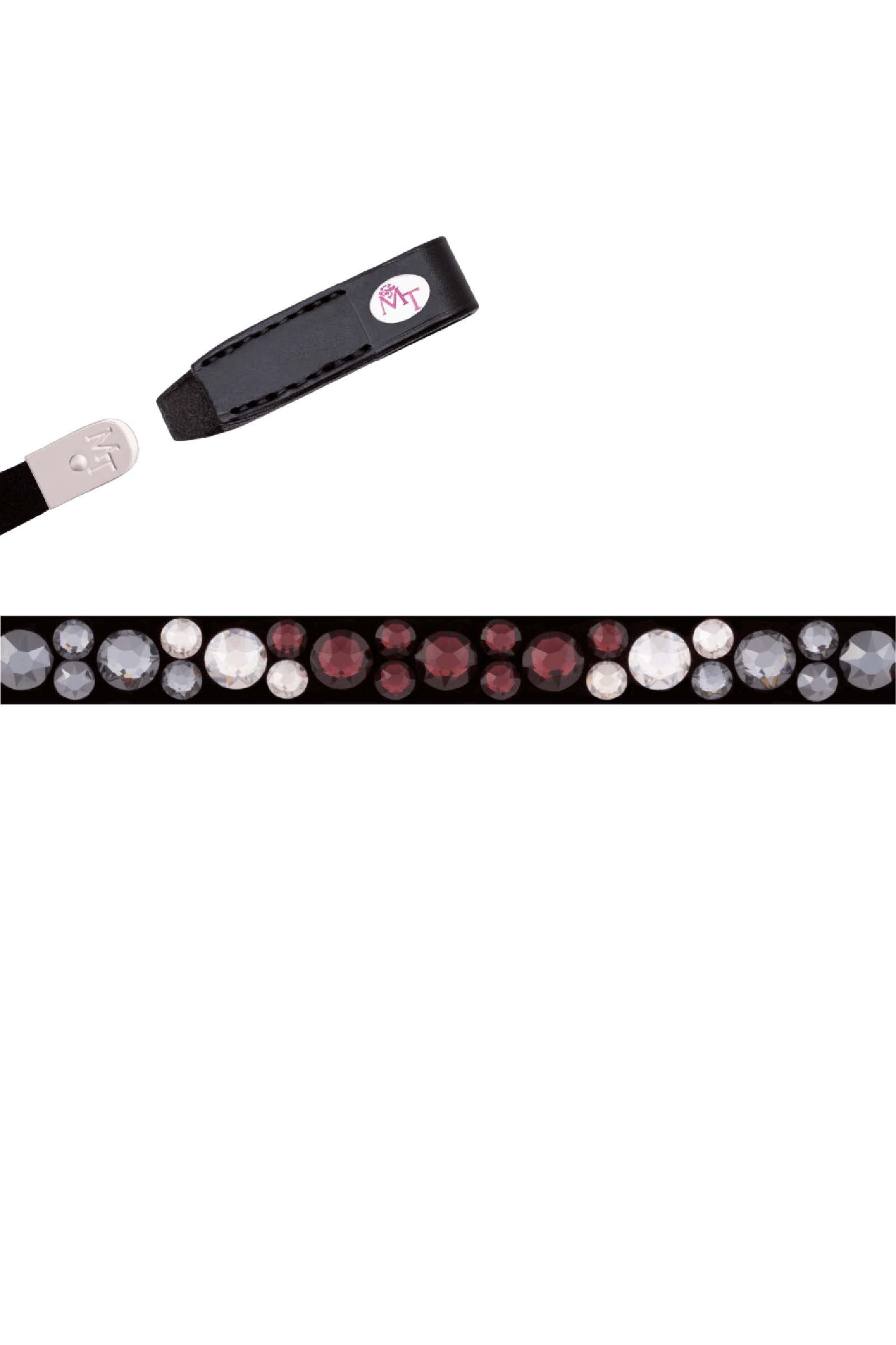 MagicTack Magic Tack Frontalino classico Burgundy Black di Lia & Alfi Briglie & redini