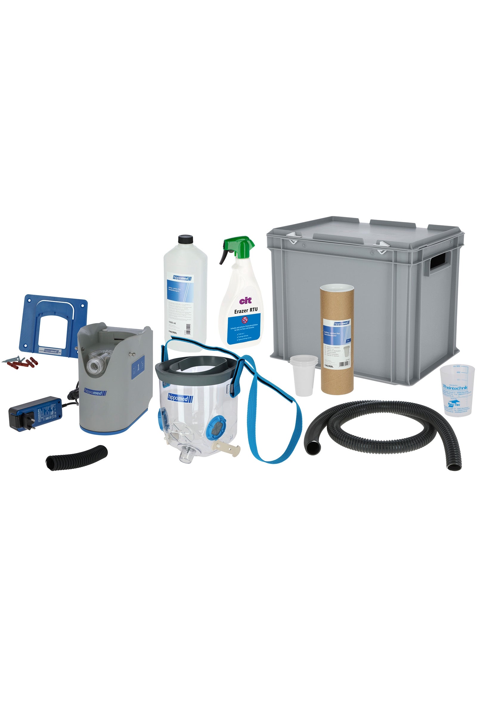 Hippomed AirOne Flex Battery Ultrasound Inhaler with Mask, Warmblood Prodotti per la salute