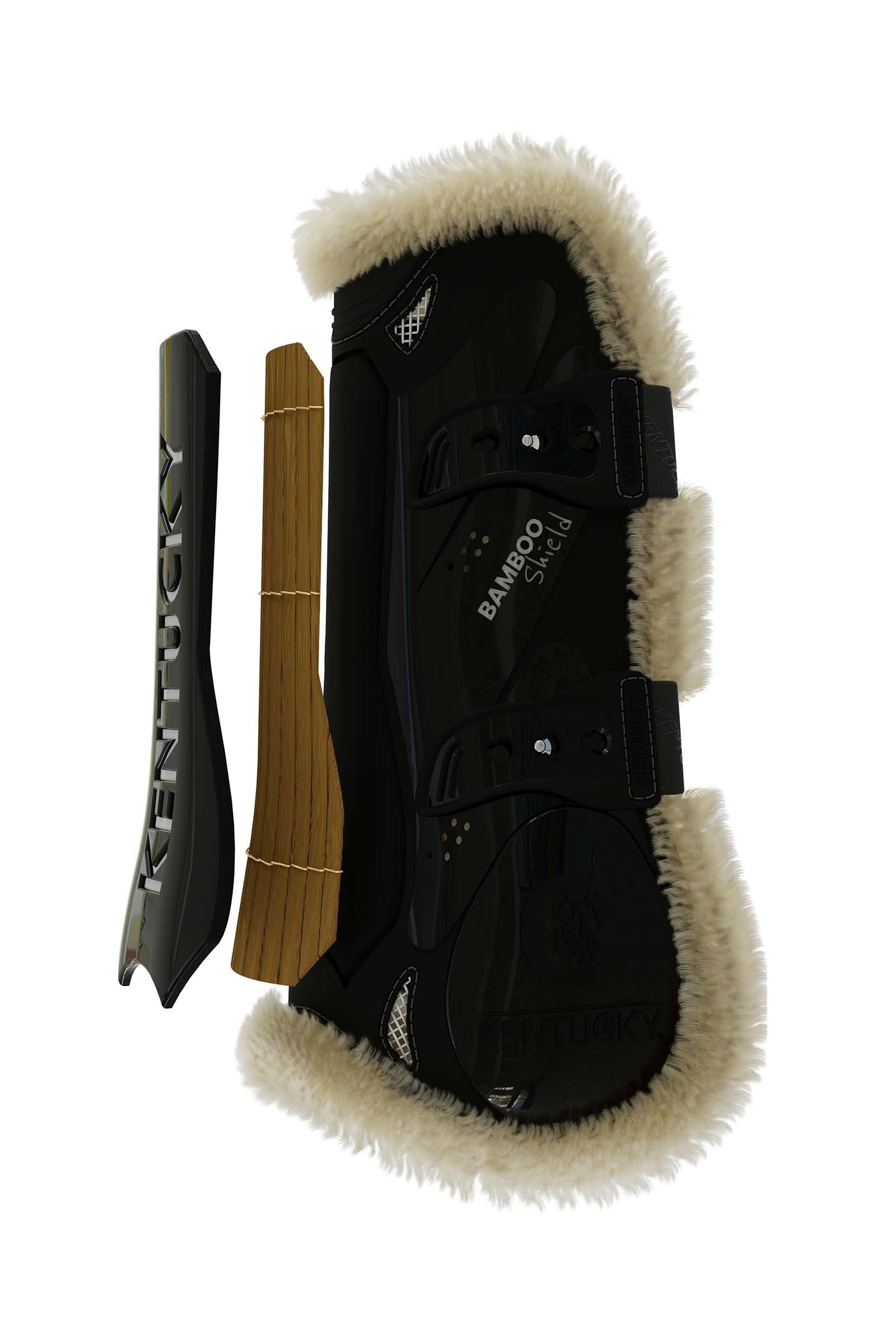 Kentucky Horsewear Vegan Sheepskin Bamboo Elastic Tendon Boots Leg Protection & Hoof Protection for Horses