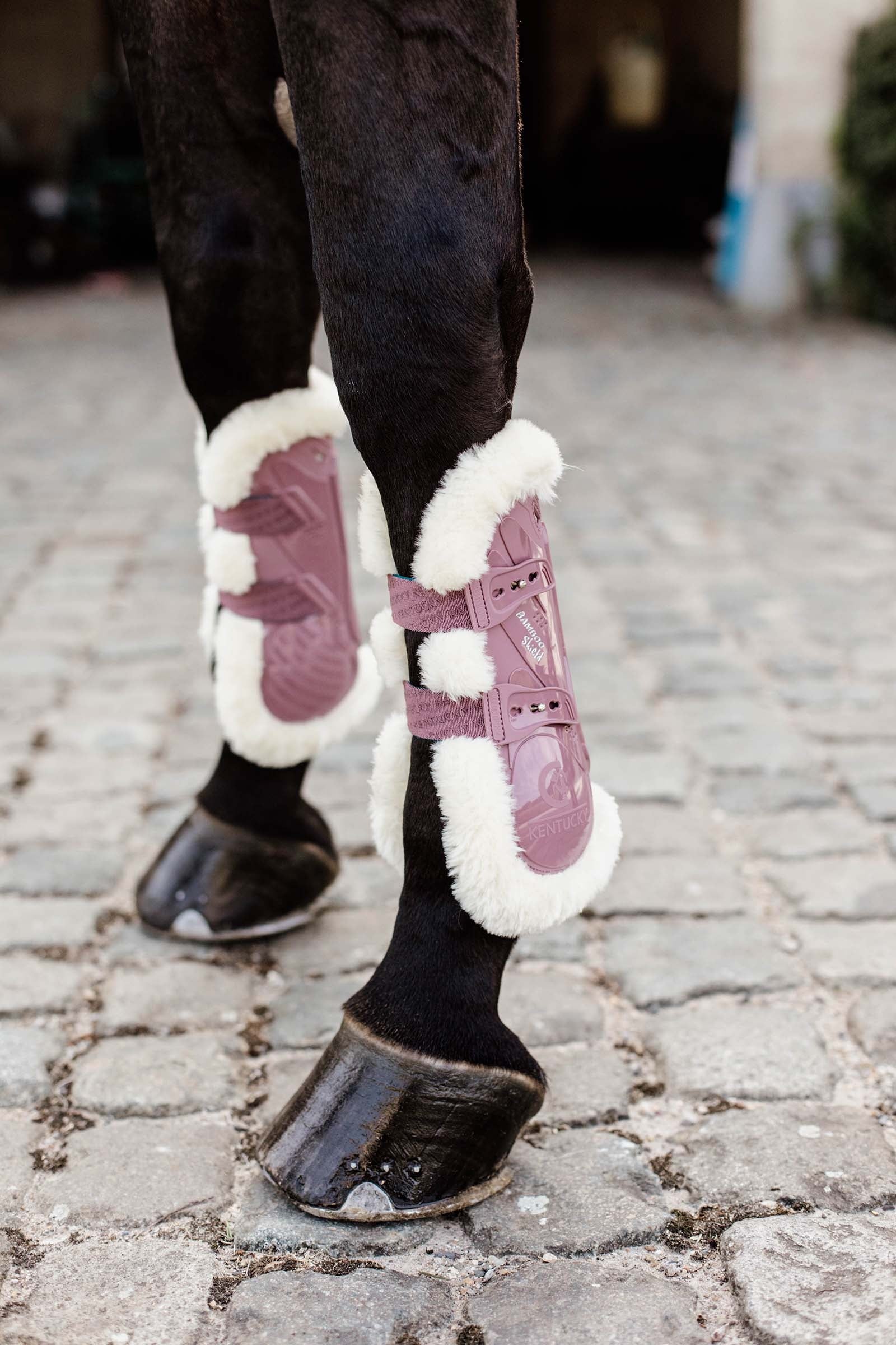 Kentucky Horsewear Stivali paratendini elasticizzati in bamboo e pelle vegana Leg Protection & Hoof Protection for Horses