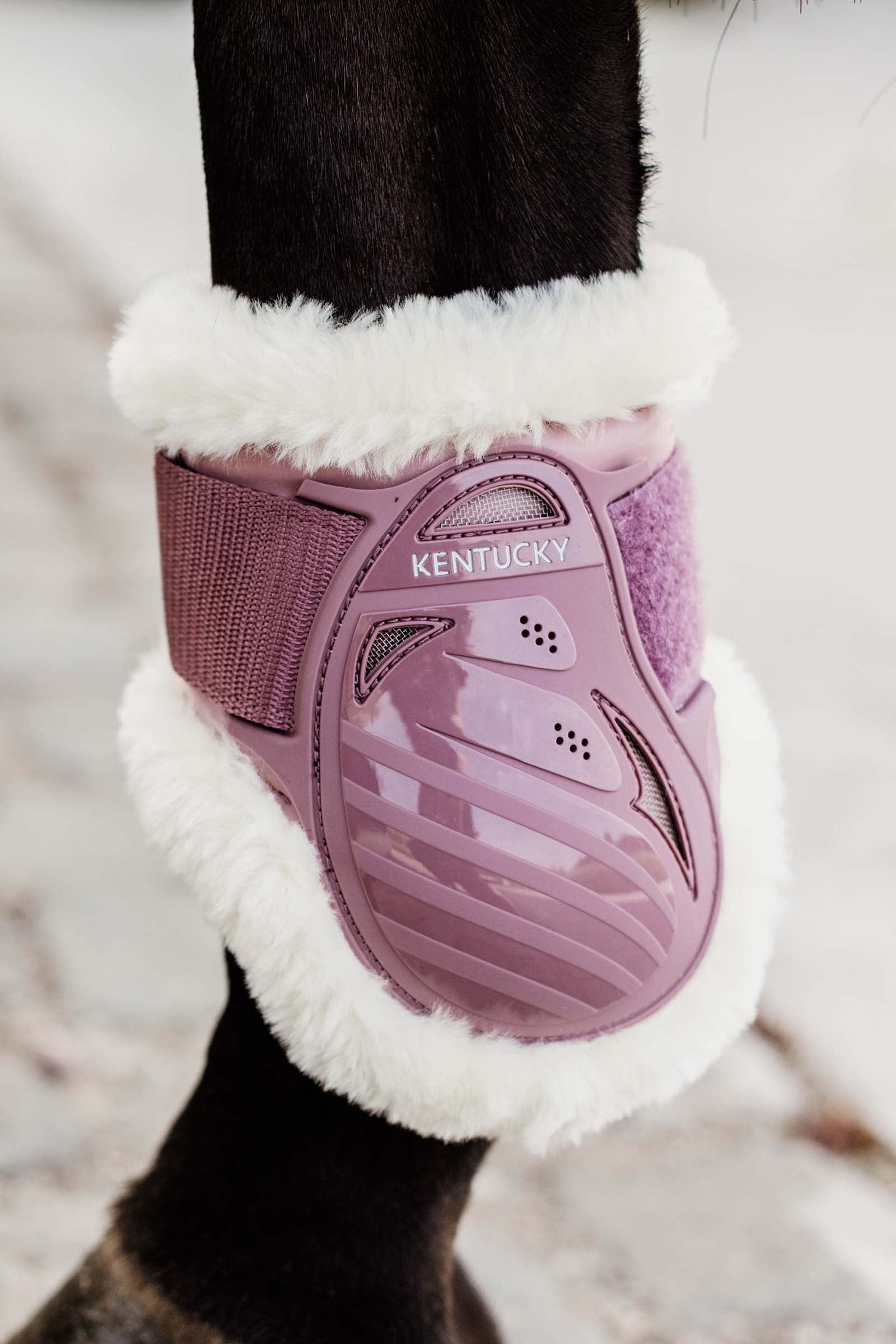 Kentucky Horsewear Vegan Sheepskin Young Horse Fetlock Boots Leg Protection & Hoof Protection for Horses