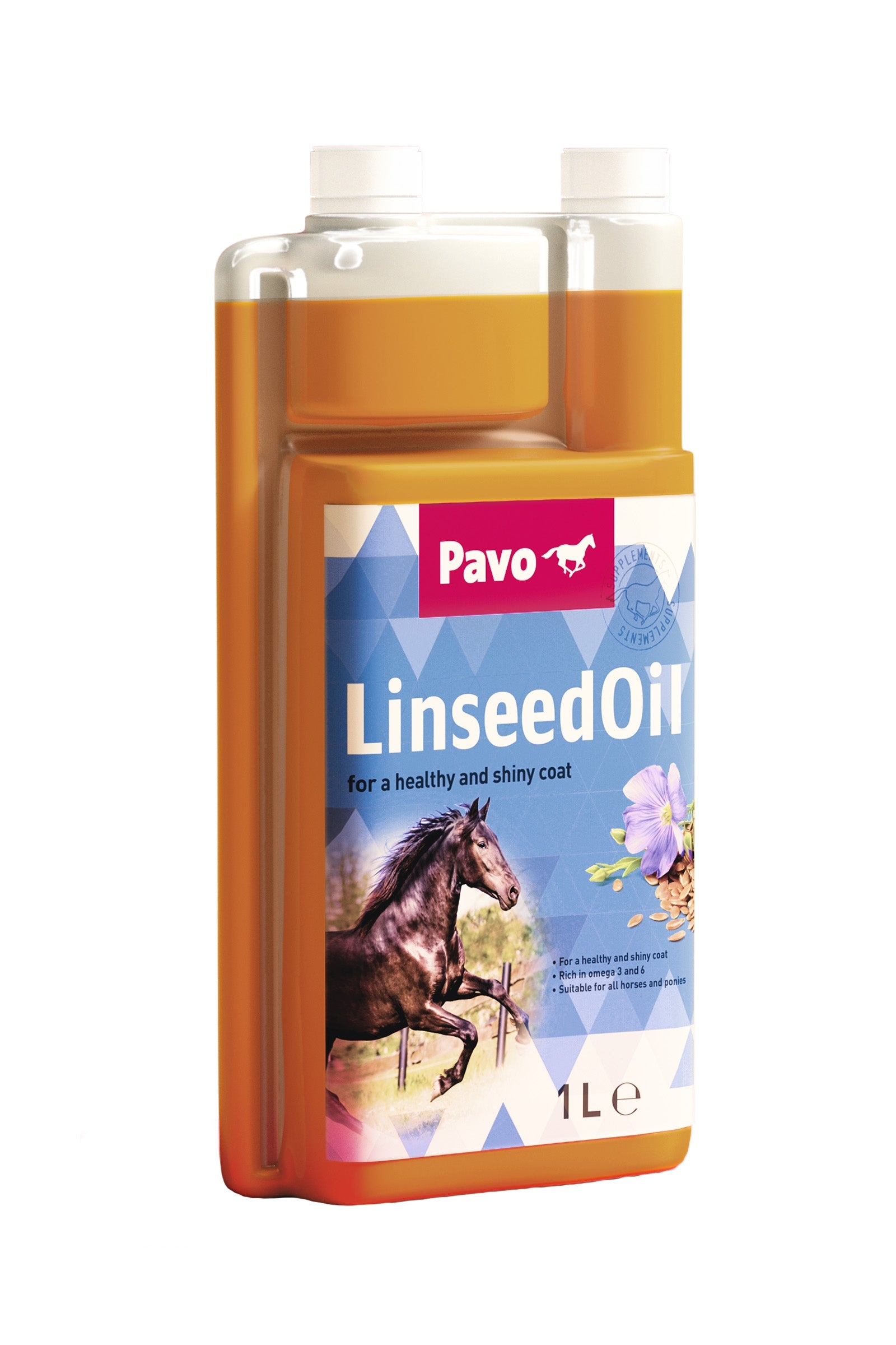 Pavo Olio di semi di lino, 1 l Prodotti per la salute
