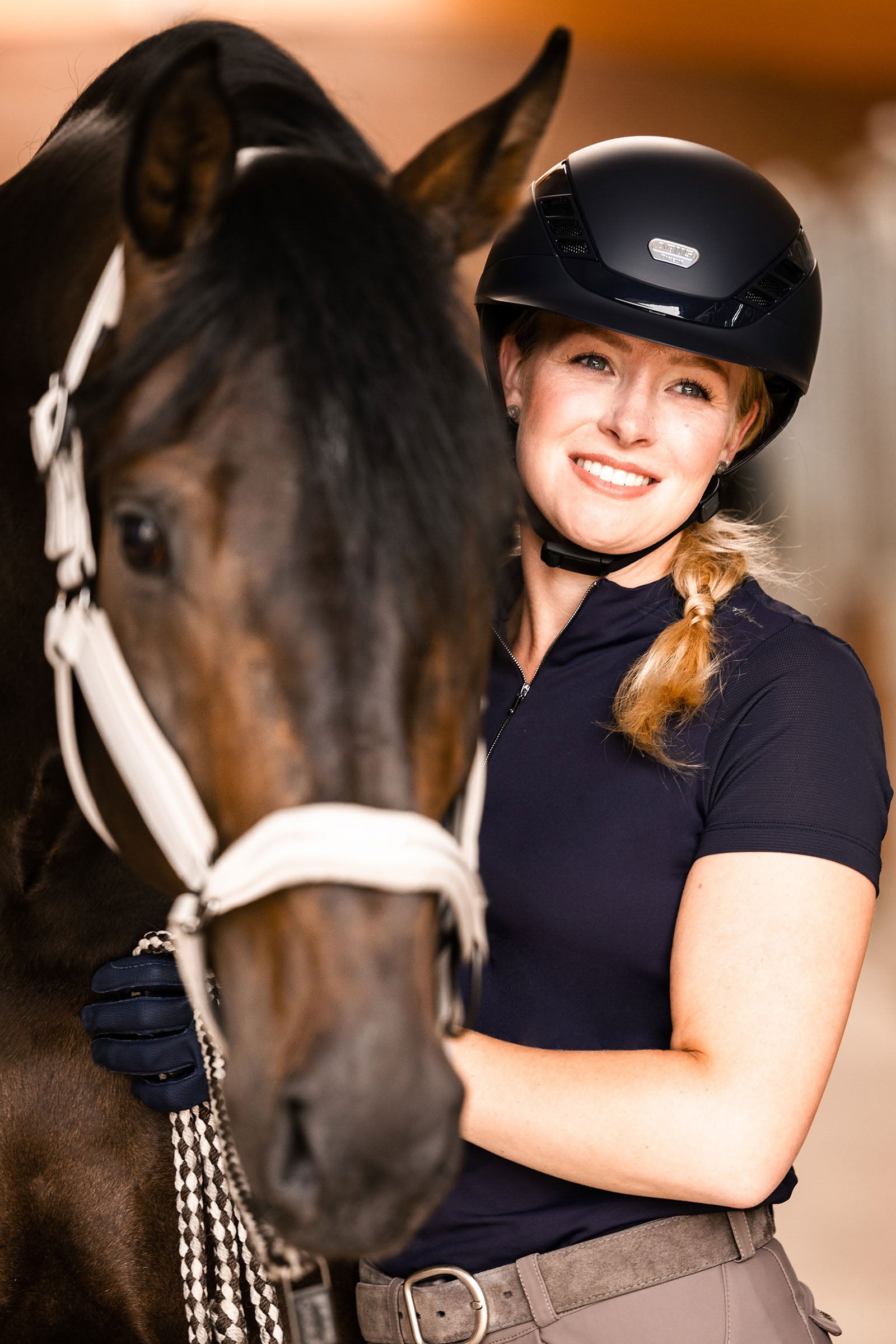 Abus Pikeur AirLuxe Pure Riding Helmet Safety Equipment