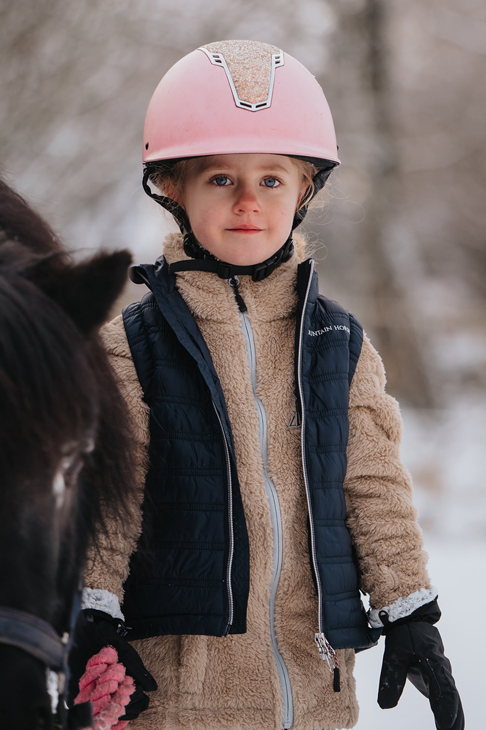 Mountain Horse Fuzzy Kids' Fleece Jacket Kids Apparel