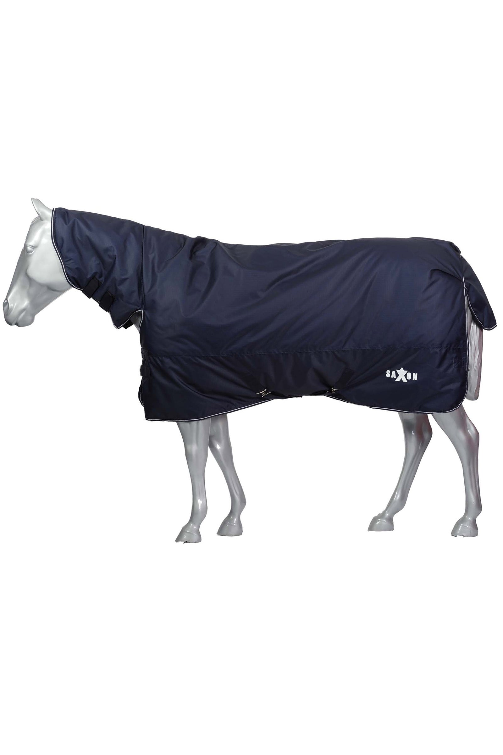 Saxon Defiant 600D Coperta combo pesante da Turnout con collo, 300 gr Coperte per cavalli