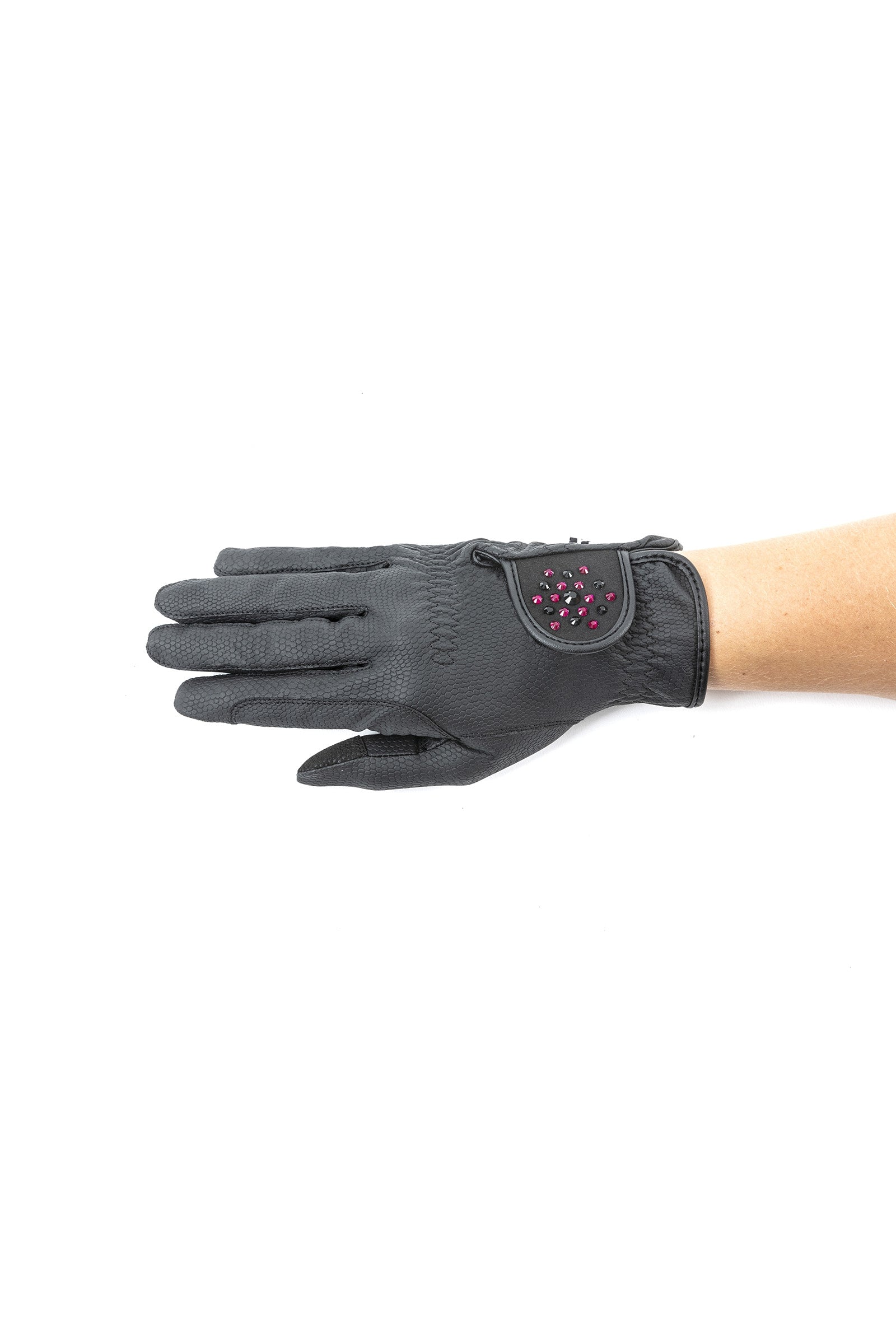 RSL Guanti da equitazione Ascona con pietre glitterate Guanti