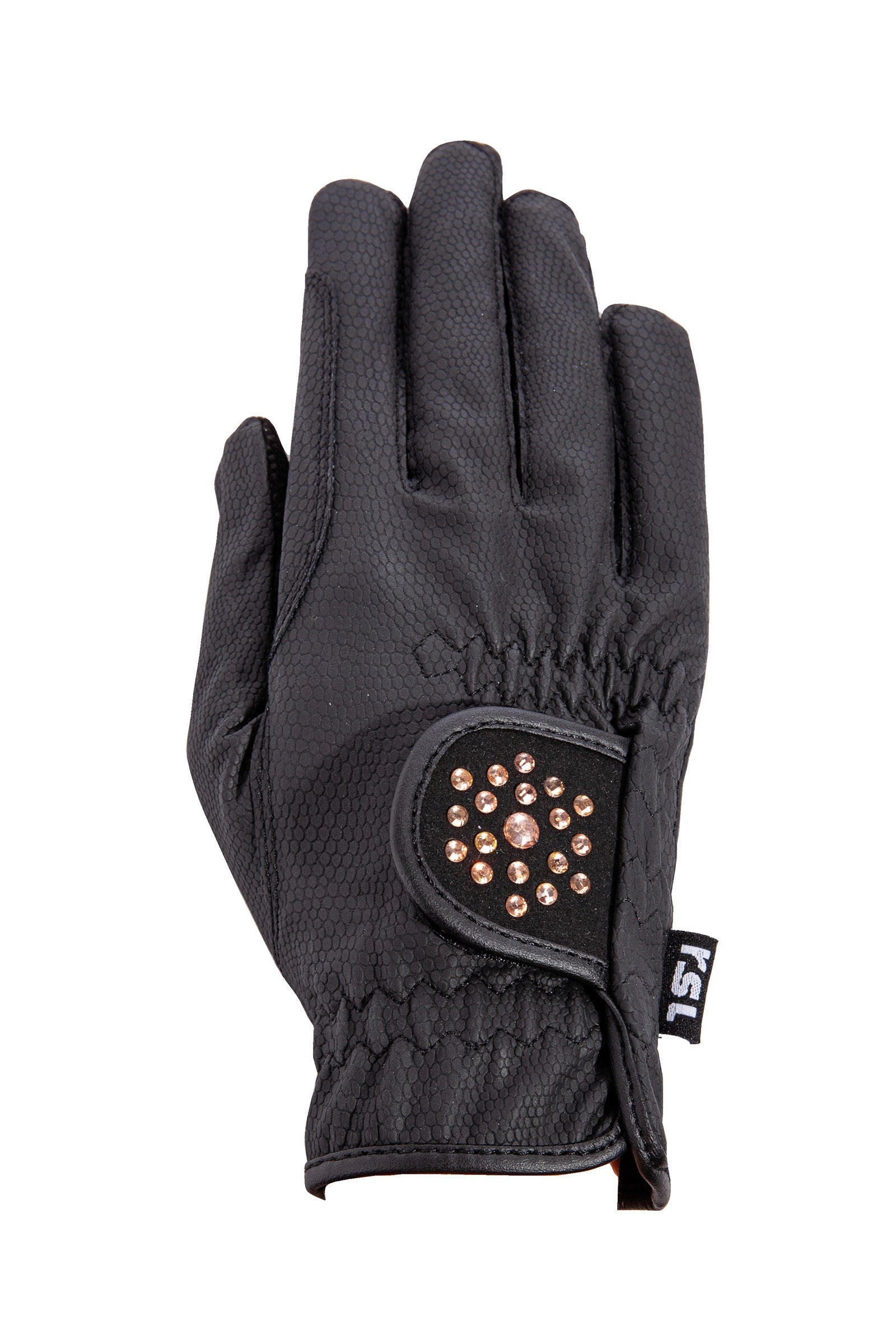 RSL Guanti da equitazione Ascona con pietre glitterate Guanti