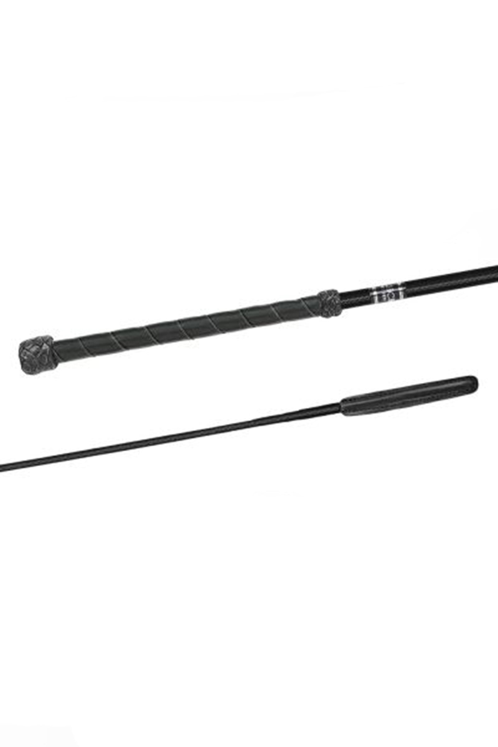 Fleck Dressage Whip with Slim Leather Handle & Leather Flap Frustini