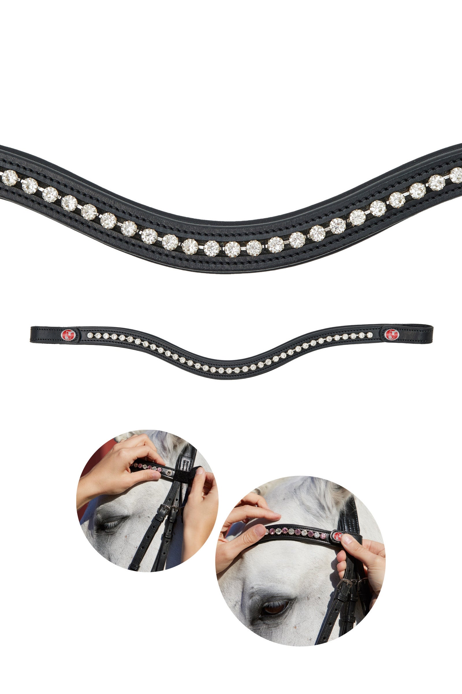 Kieffer Frontalino FlexiLoop® Crystal Briglie & redini