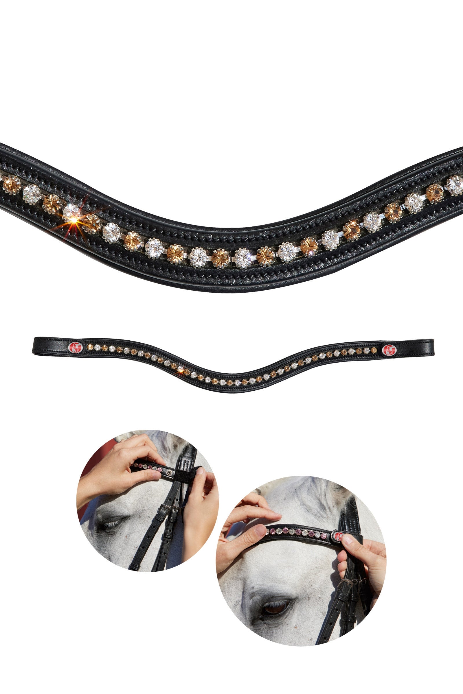 Kieffer Frontalino FlexiLoop® Crystal Briglie & redini